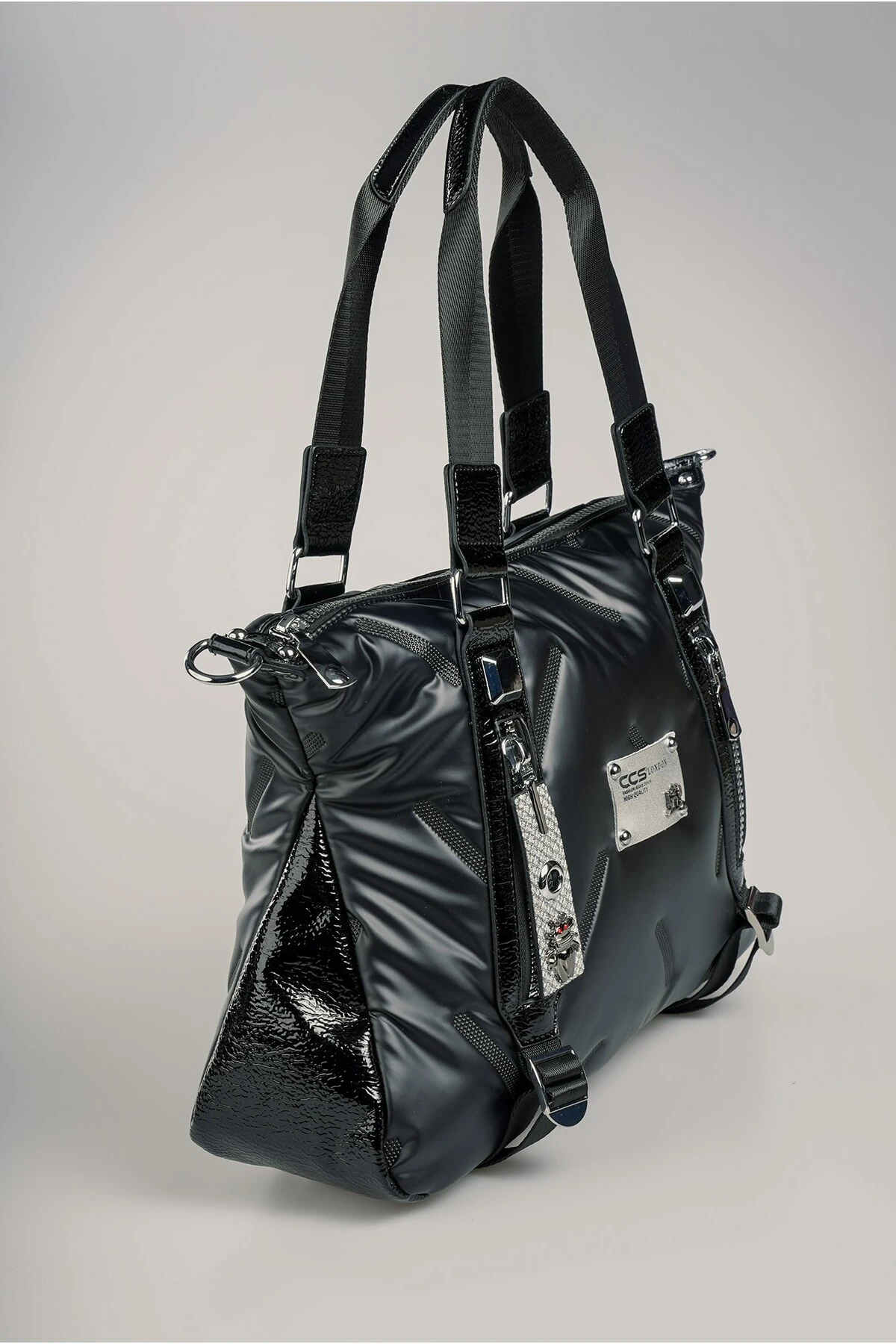 Tiven Siyah Cilt Omuz Ve Kol Çantası