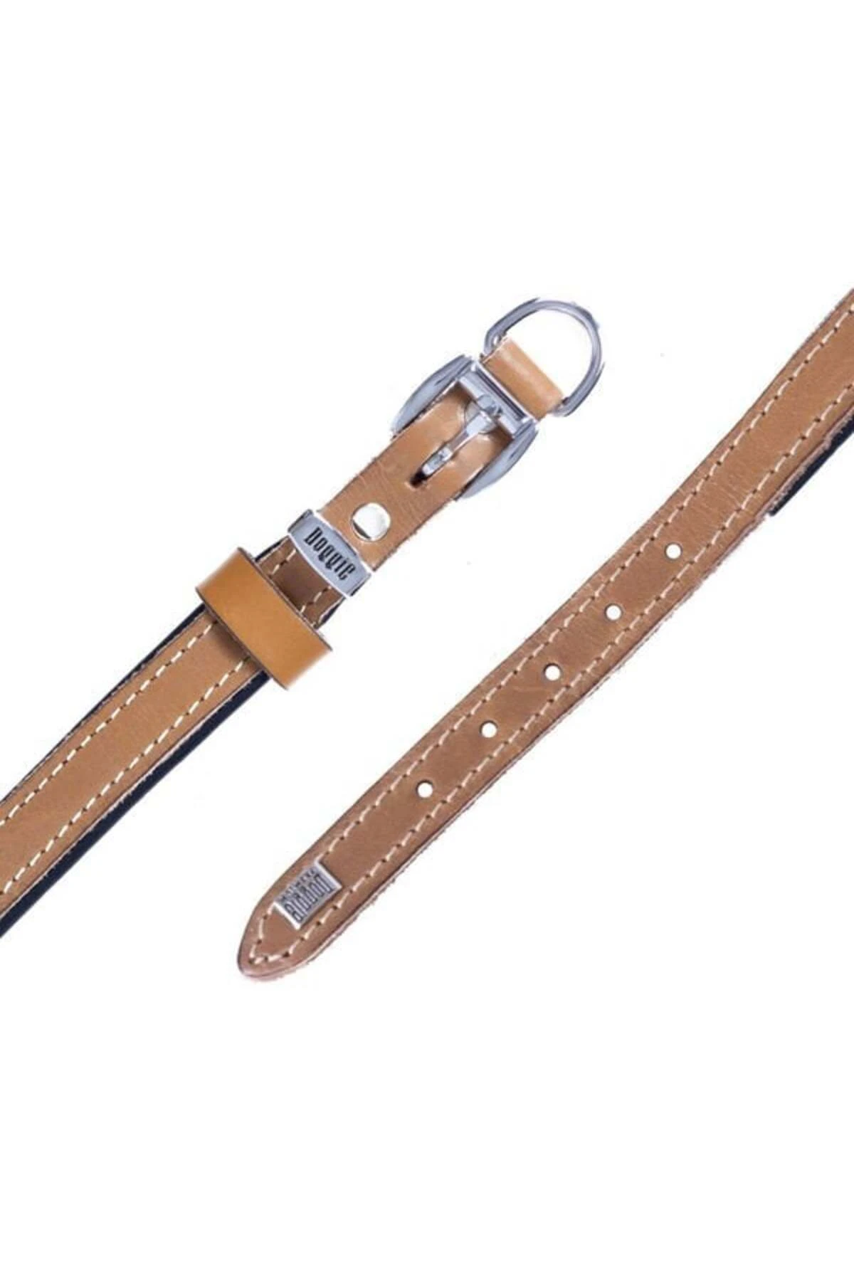 Doggie Konfor Deri Köpek Boyun Tasması Medium Camel 1.5x25-30 Cm