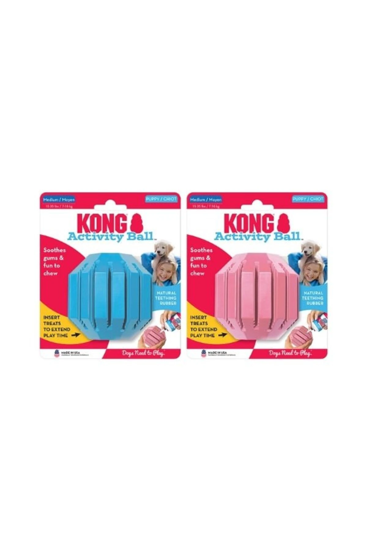 Kong Puppy Activity Çok Amaçlı Yavru Köpek Oyuncağı Small