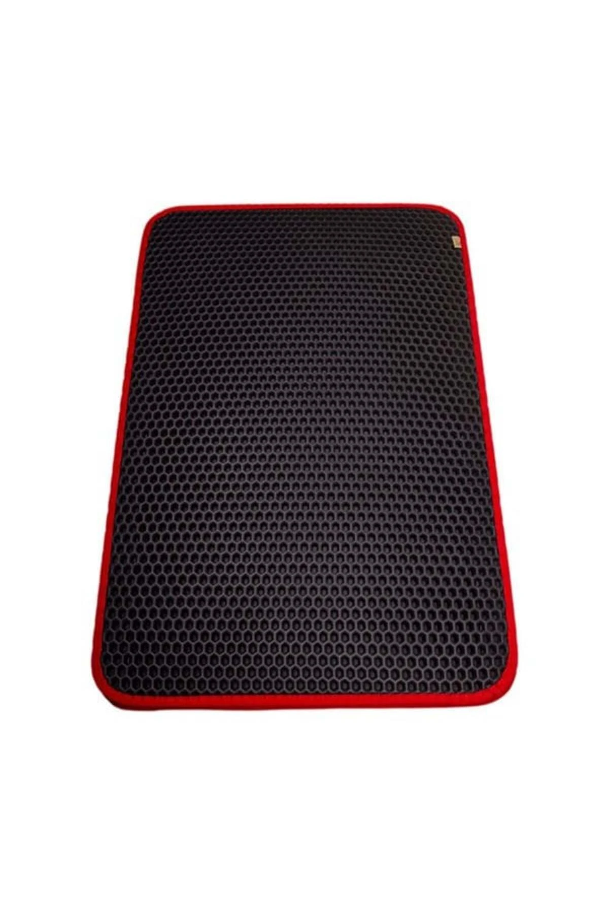 Cattie Altıgen Model Kum Toplayıcı Fonksiyonel Kedi Paspası Medium Kırmızı 37x50 Cm