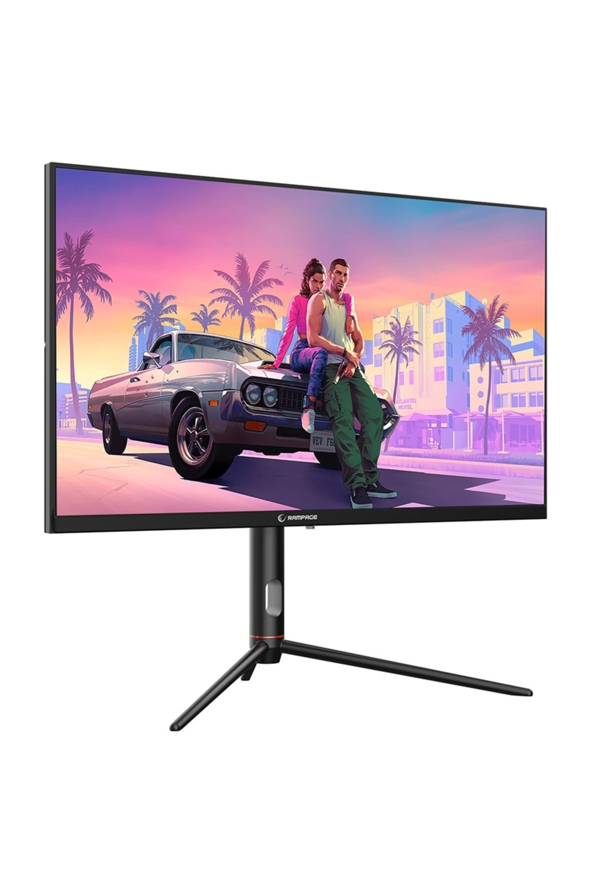 RAMPAGE GLACIER GL27R180Q 27" 180HZ 1MS AUO IPS QHD 2K PİVOT SİYAH OYUNCU MONİTÖRÜ