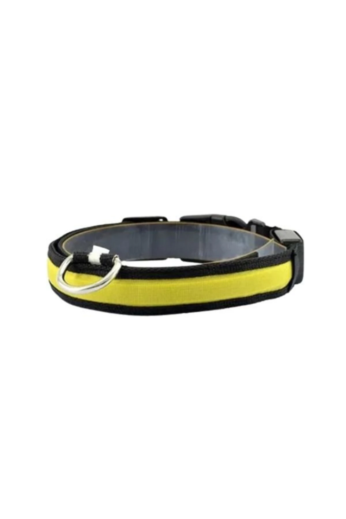 Işıklı Ayarlanabilir Flaşörlü Kedi ve Köpek Boyun Tasması Sarı 45-52 Cm / 2.5 Cm
