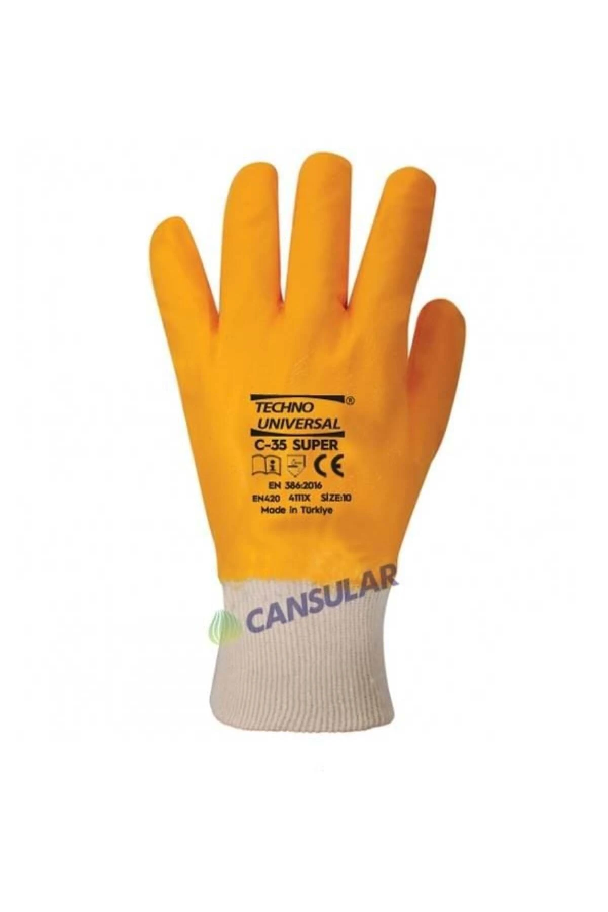 Techno Üniversal C-35 10 No Süper Nitril Tam Kaplı Eldiven