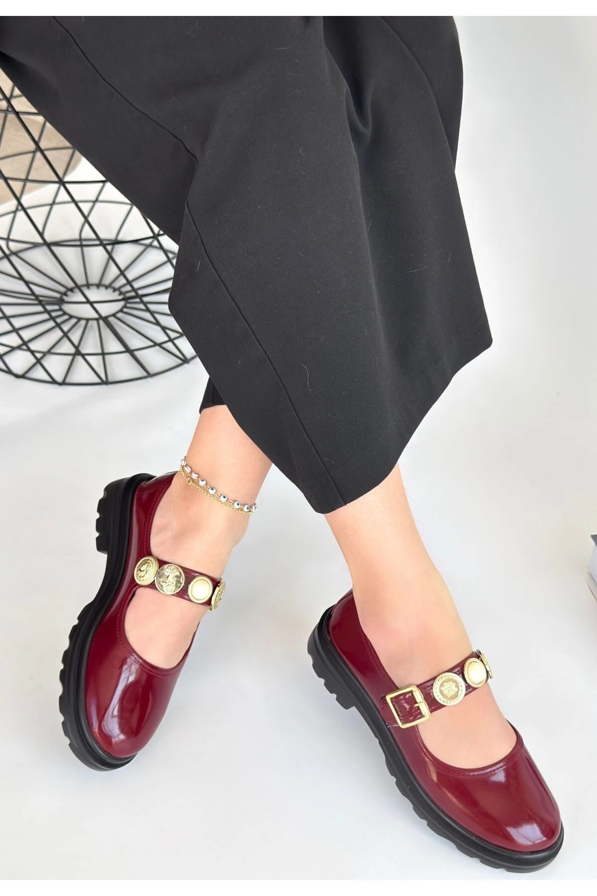 Okira Bordo Rugan Oxford Ayakkabı - Lisinya