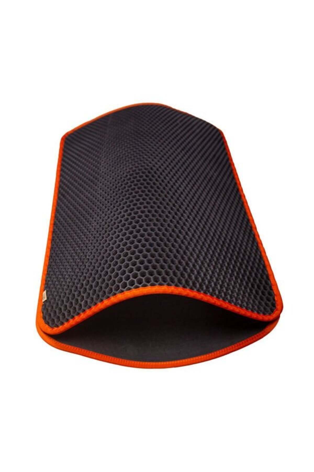 Cattie Altıgen Model Kum Toplayıcı Fonksiyonel Kedi Paspası Large Turuncu 50x75 Cm