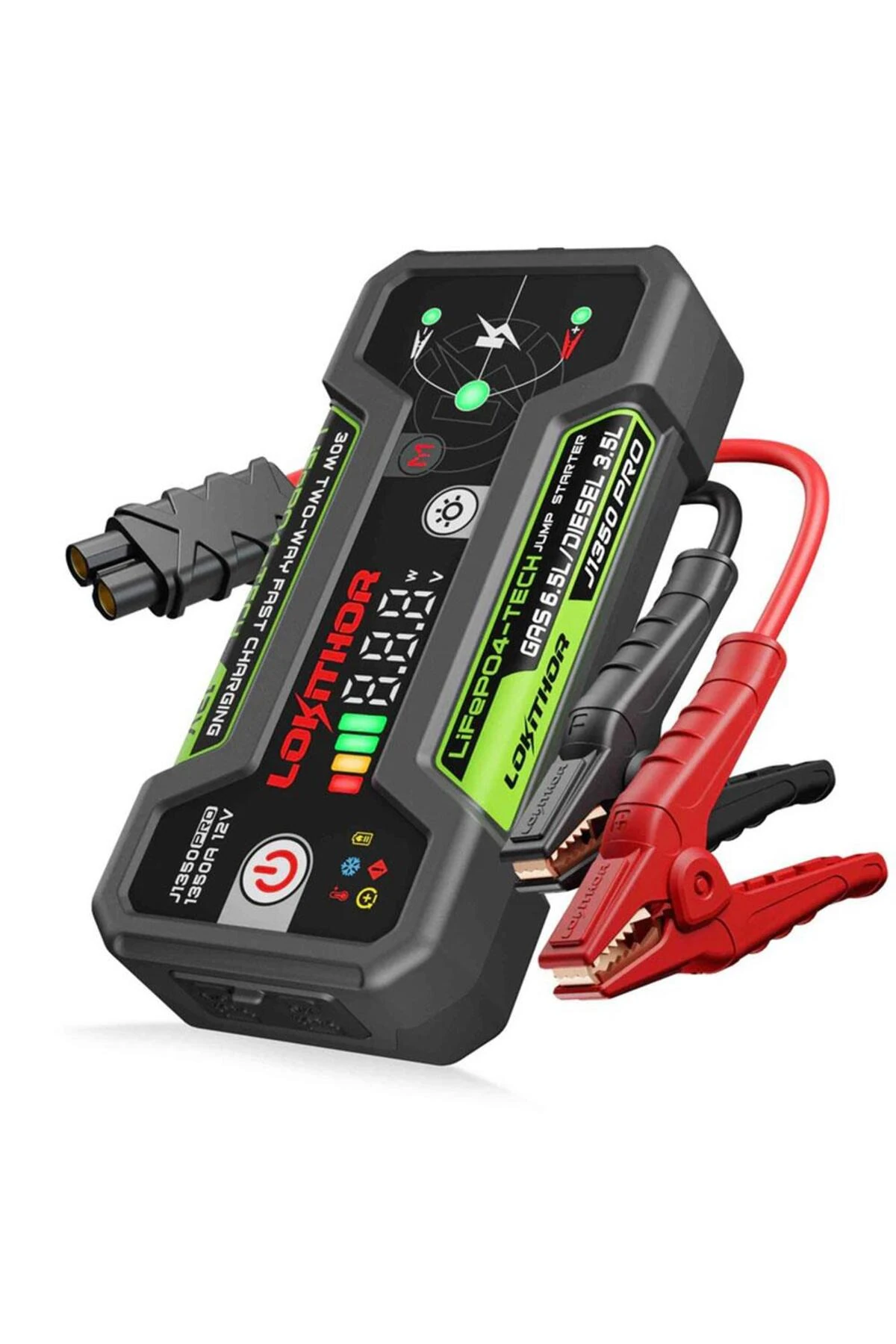 Lokithor J1350PRO 12V 1350Amp LiFePO4 Akıllı Akü Takviye + Powerbank + Led Lamba