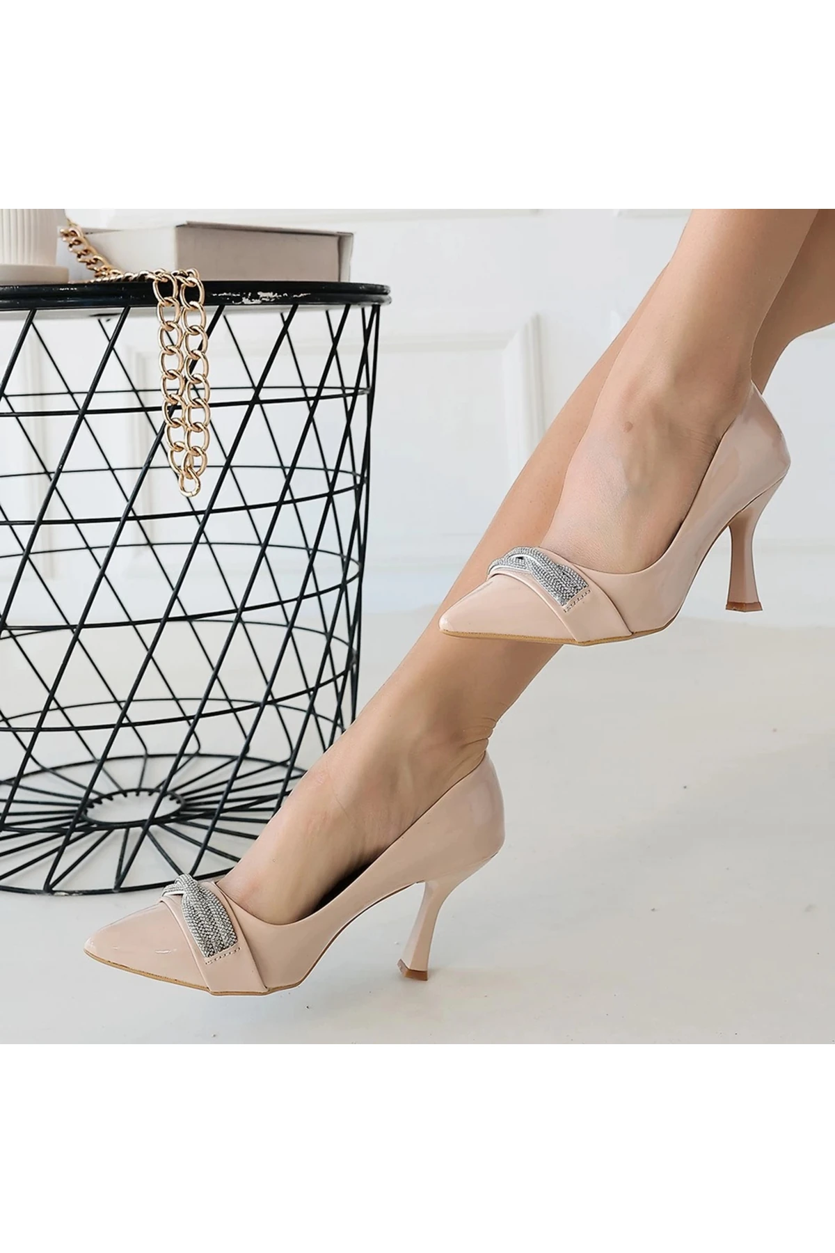 Jexi Bej Rugan Topuklu Ayakkabı - Lisinya