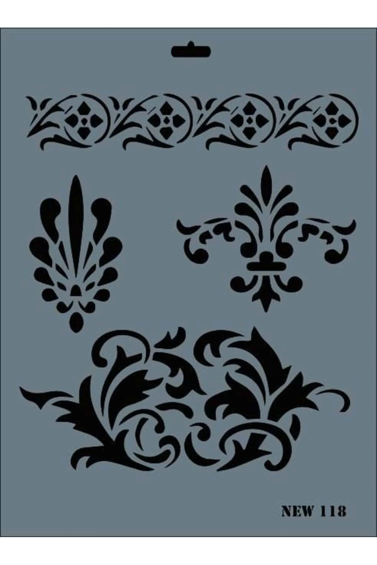 Rich New Seri N-118 Stencil 35x25 cm