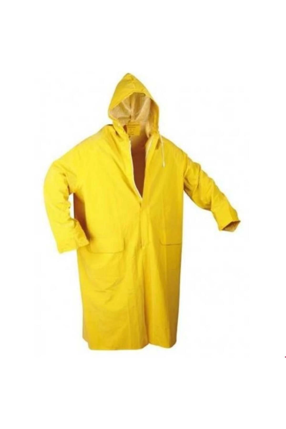 Ennalbur Sarı Yağmurluk Fermuarlı XL Beden