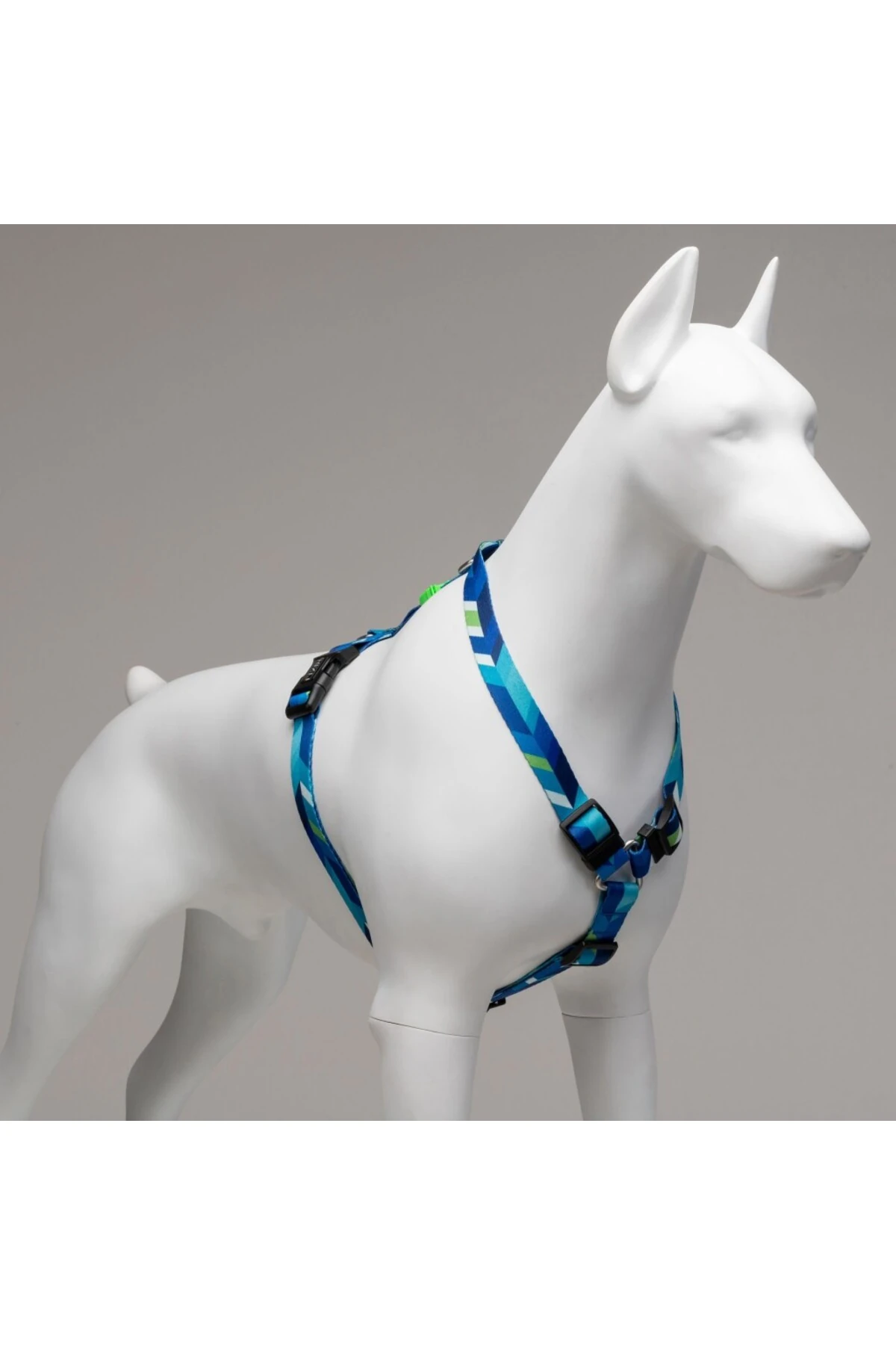 Lindo Dogs Blue Dream H Tipi Köpek Göğüs Tasması Mavi/Yeşil Beden Small