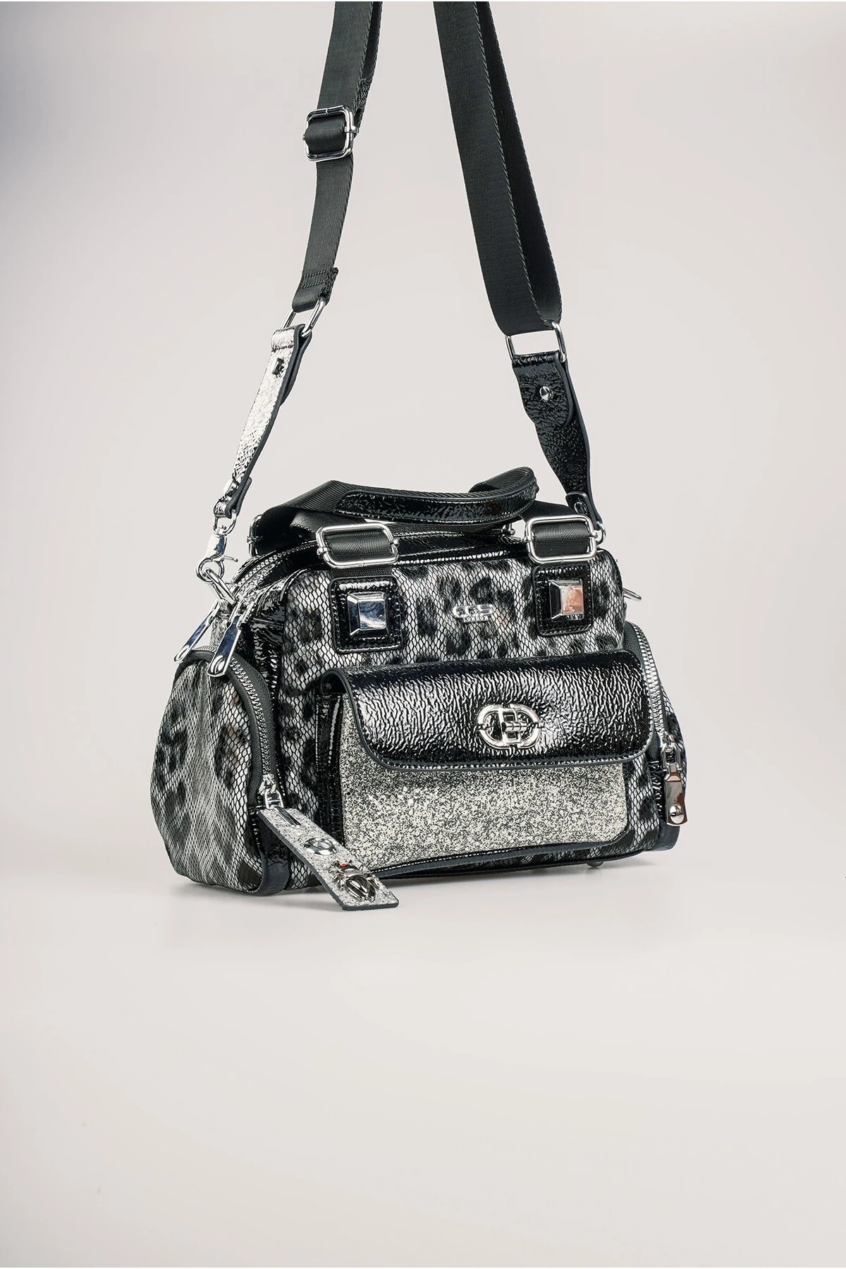 Judy Gri Cilt Omuz Çantası