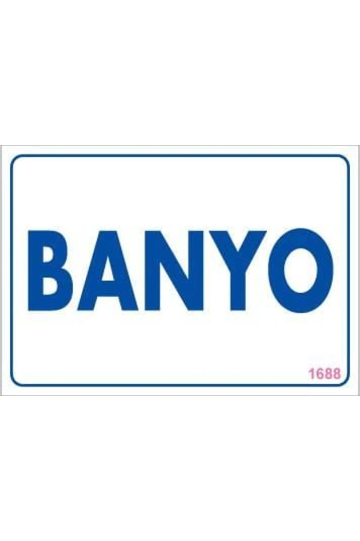 Banyo Uyarı Levhası 17,5x25 KOD:1688