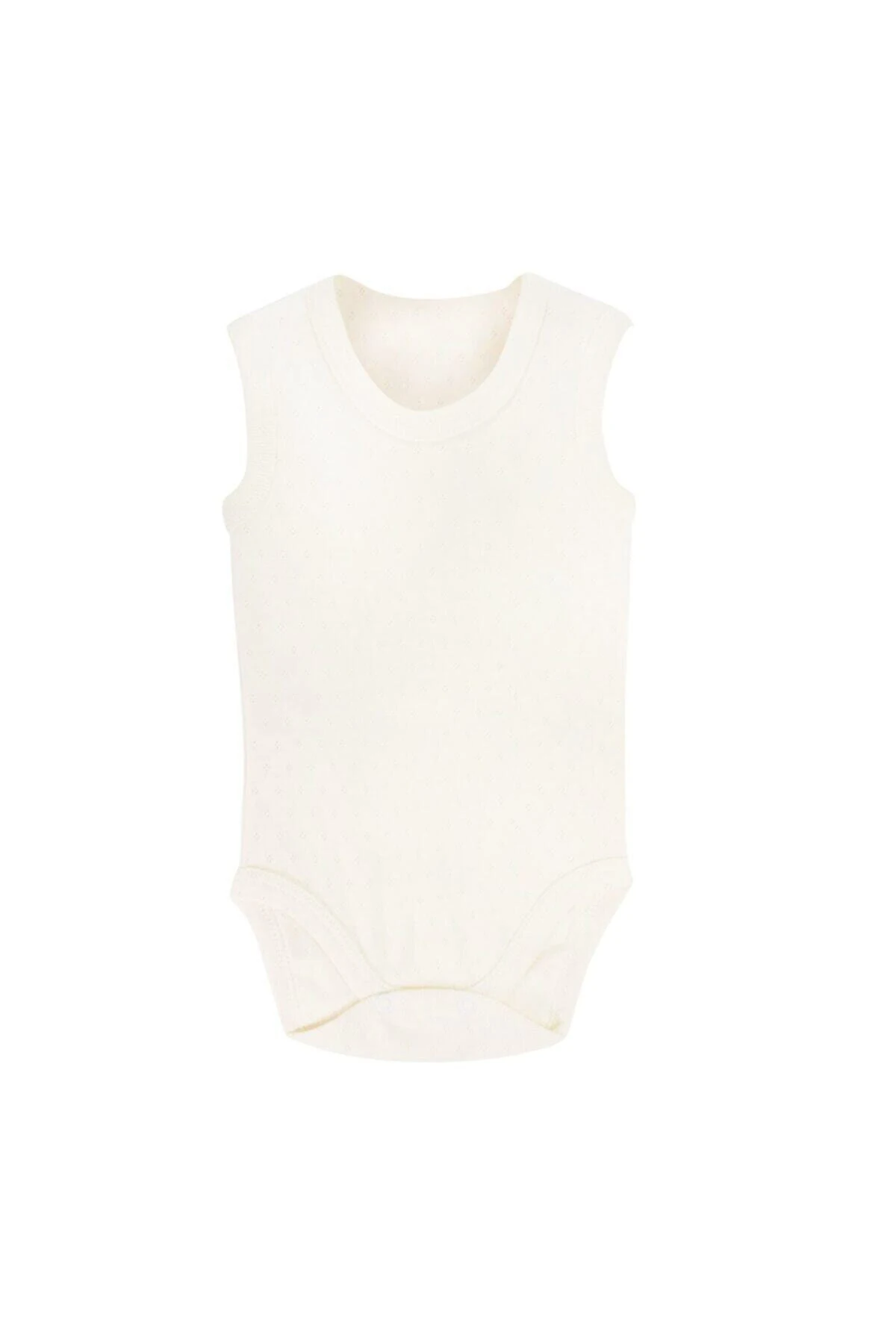 Sema Baby Jakarlı Askılı Badi (Body) - Beyaz 12-18 Ay