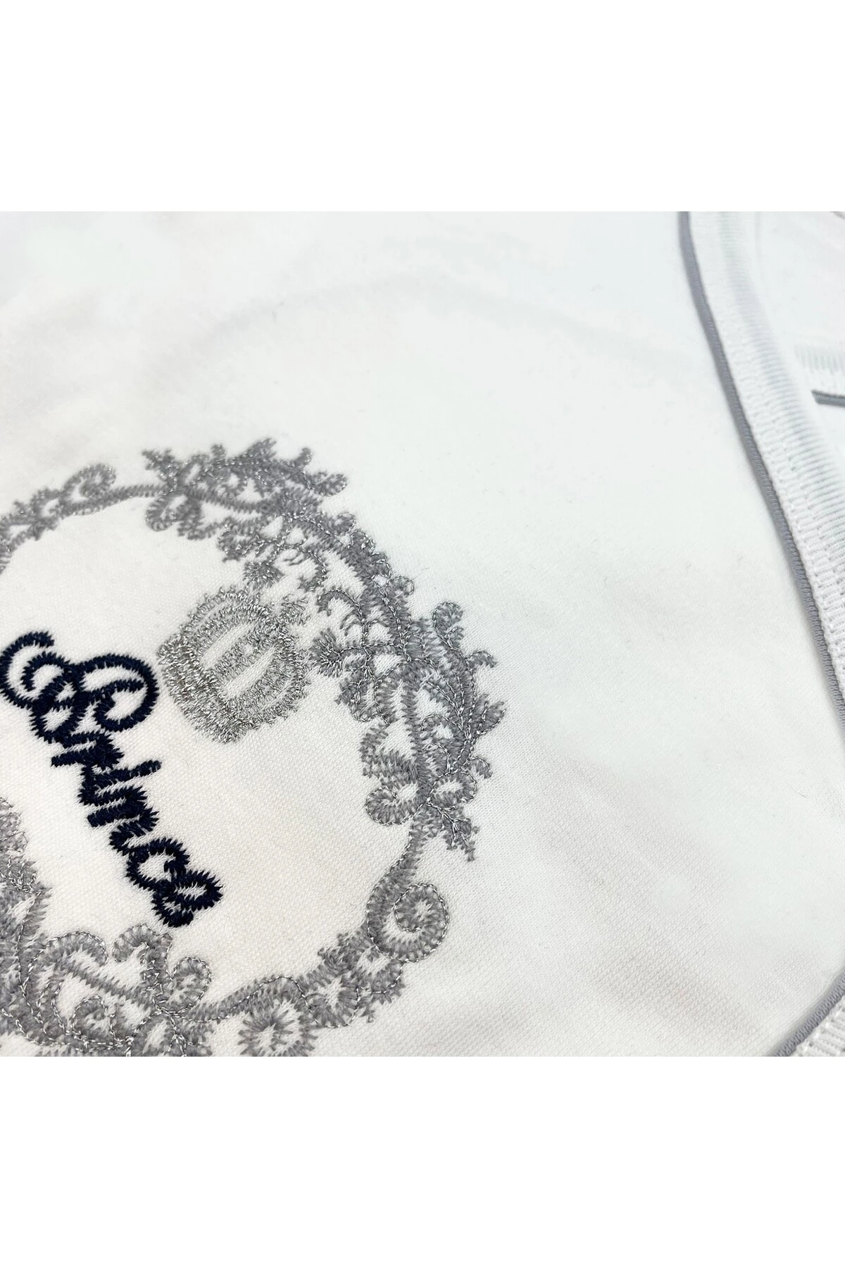 Sema Baby Prens Lüks 5 Parça Hastane Çıkışı Zıbın Seti - Lacivert