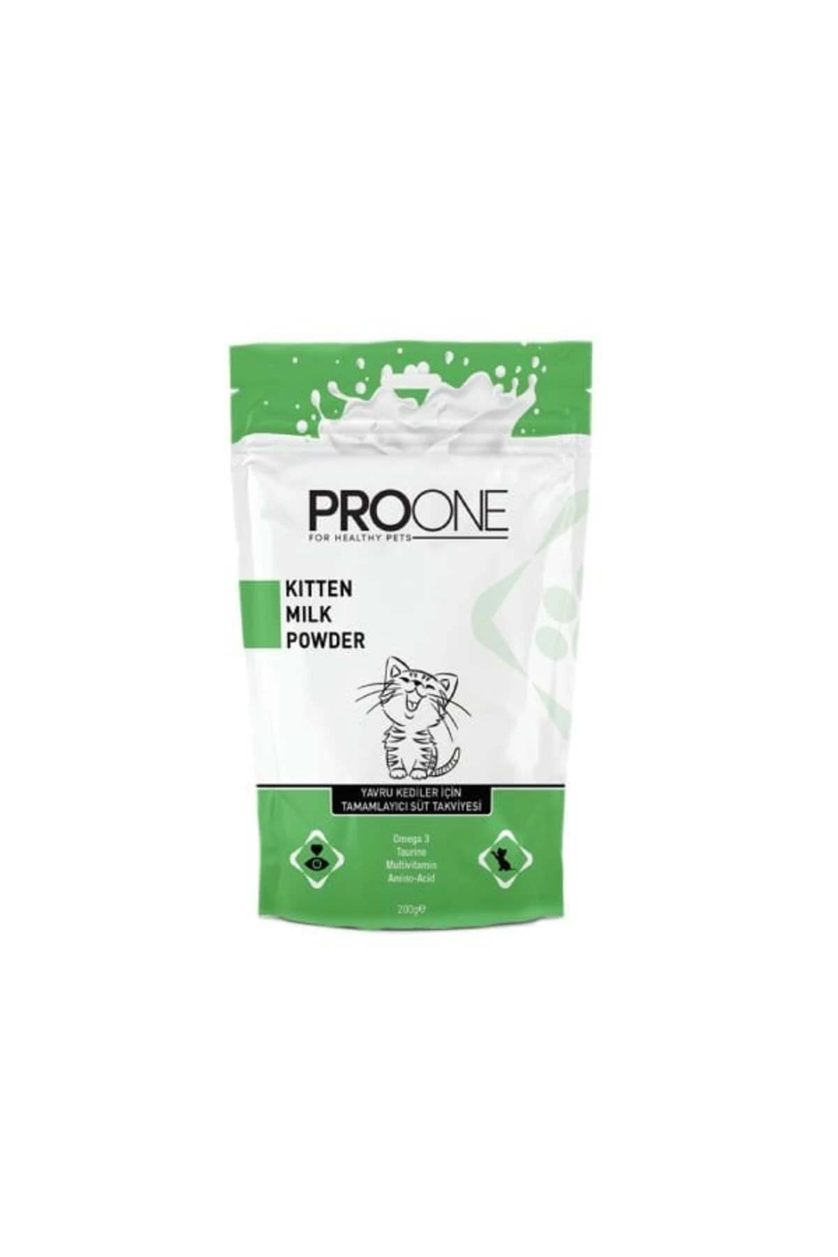 Pro One Kitten Milk Powder Yavru Kediler için Süt Tozu 200 Gr
