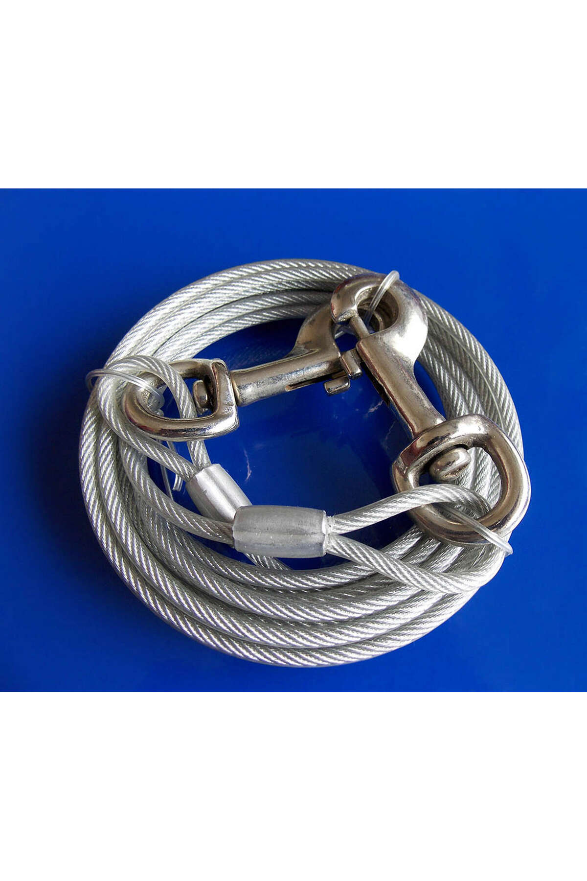 Köpek Çelik Bahçe Bağlama Halatı Gri 4.7 Mm 3 Mt