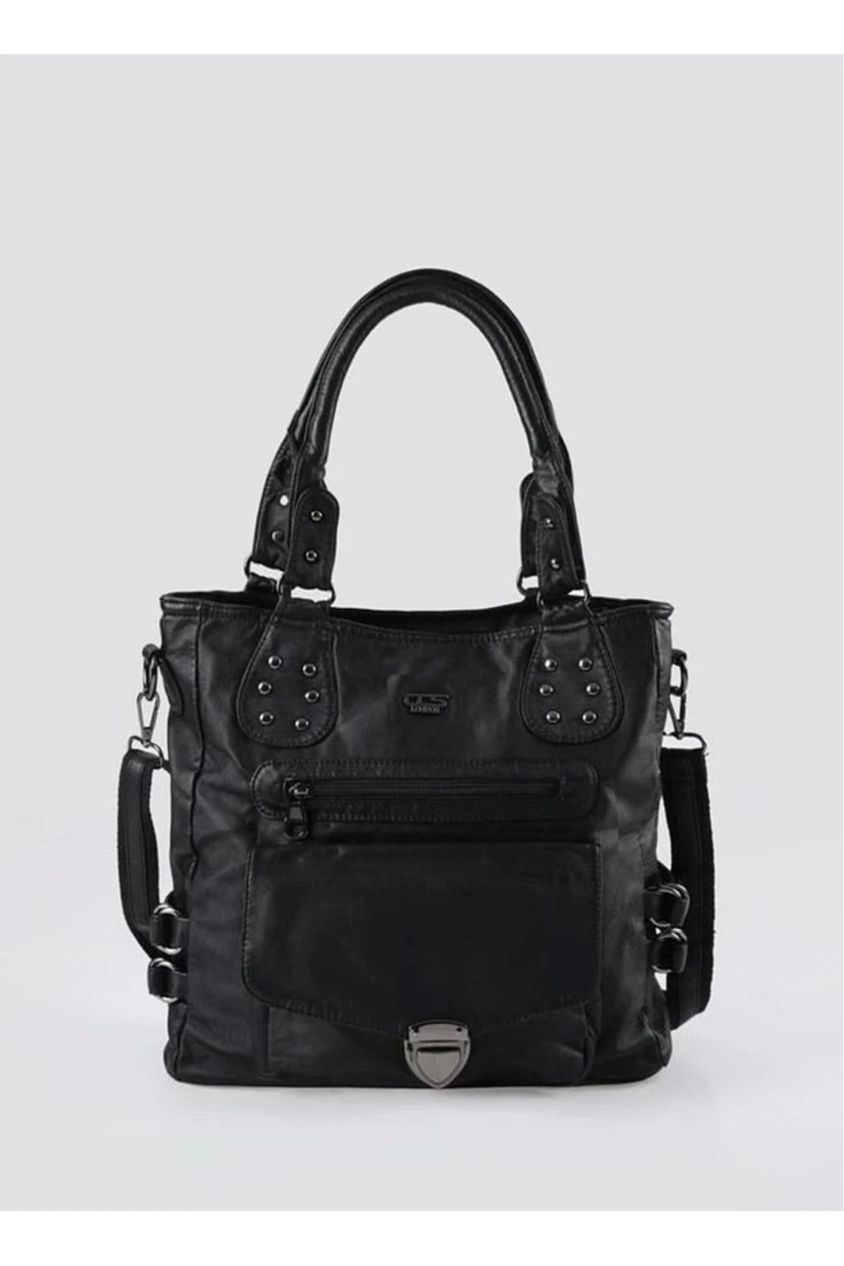 Asin Siyah Cilt Omuz Çantası