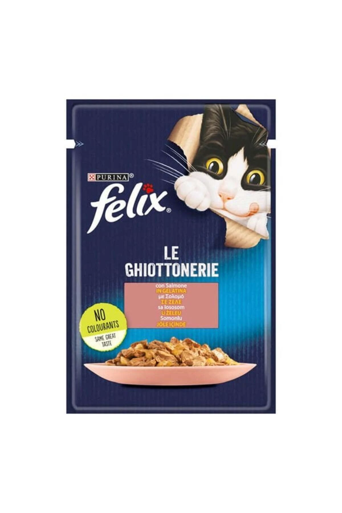 Felix Taze Somonlu Jöleli Pouch Yetişkin Konserve Kedi Maması 85 Gr