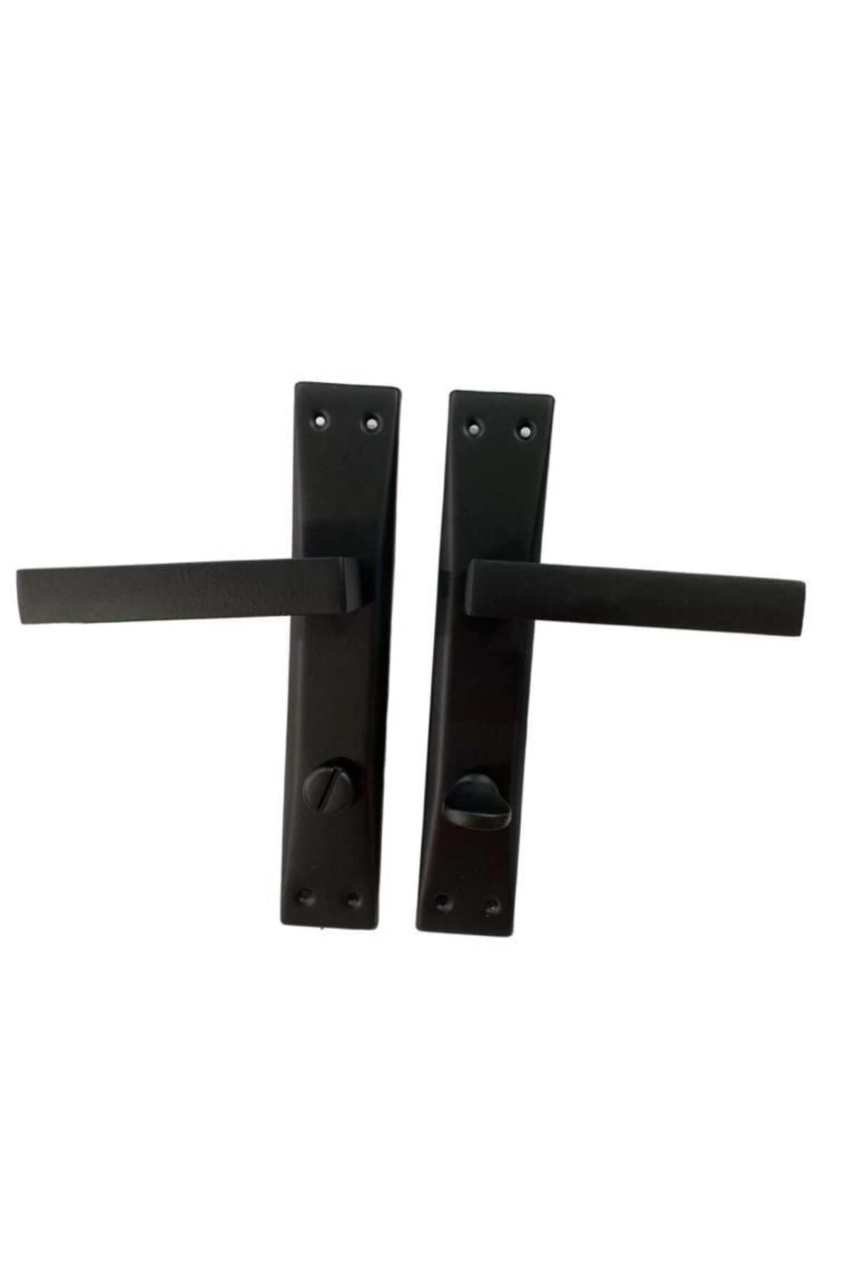 Byrclz Adil Riva Mat Siyah Wc Kapı Kolu Byrnew