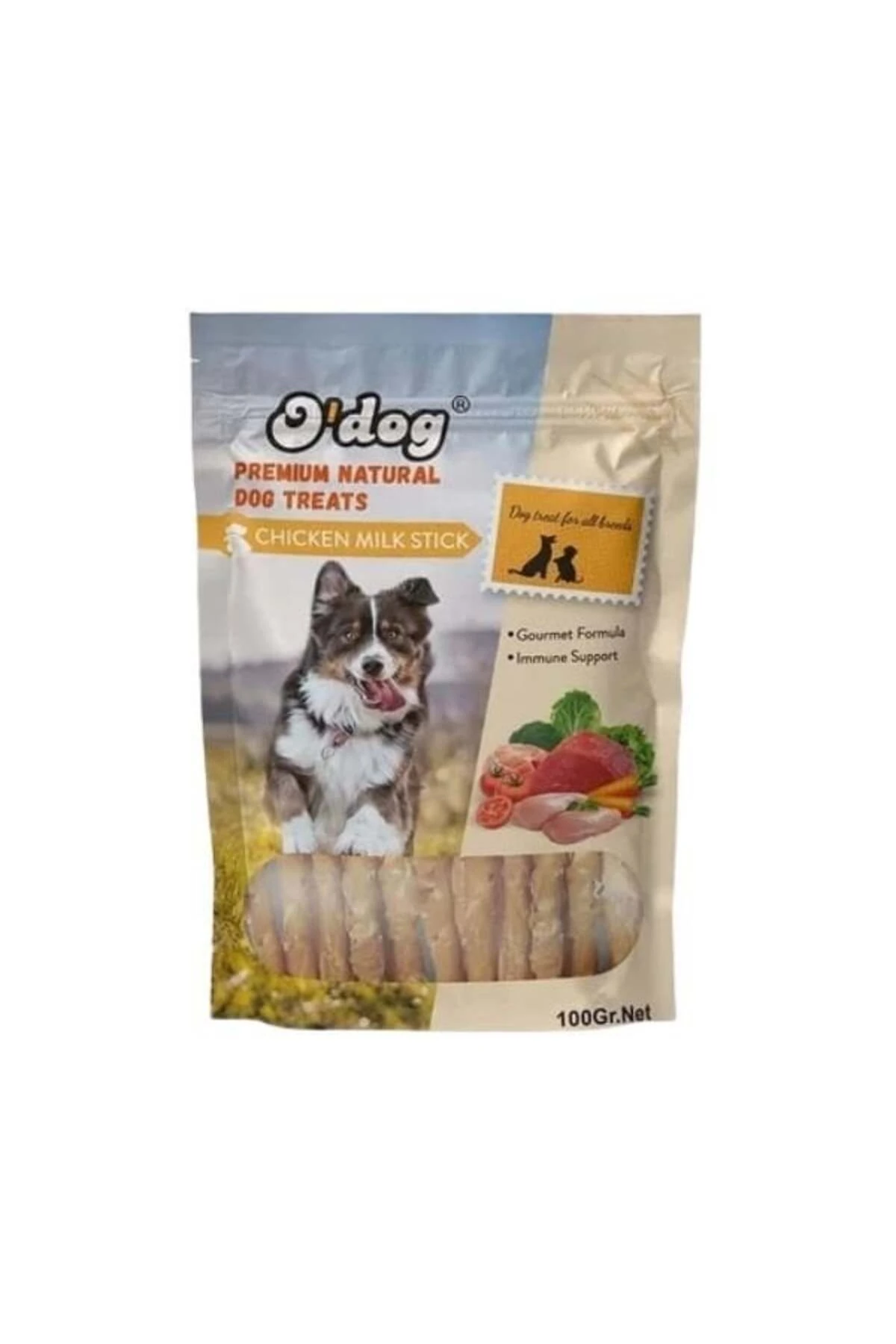O Dog Tavuklu ve Süt Aromalı Çubuk Köpek Ödül Maması 100 Gr