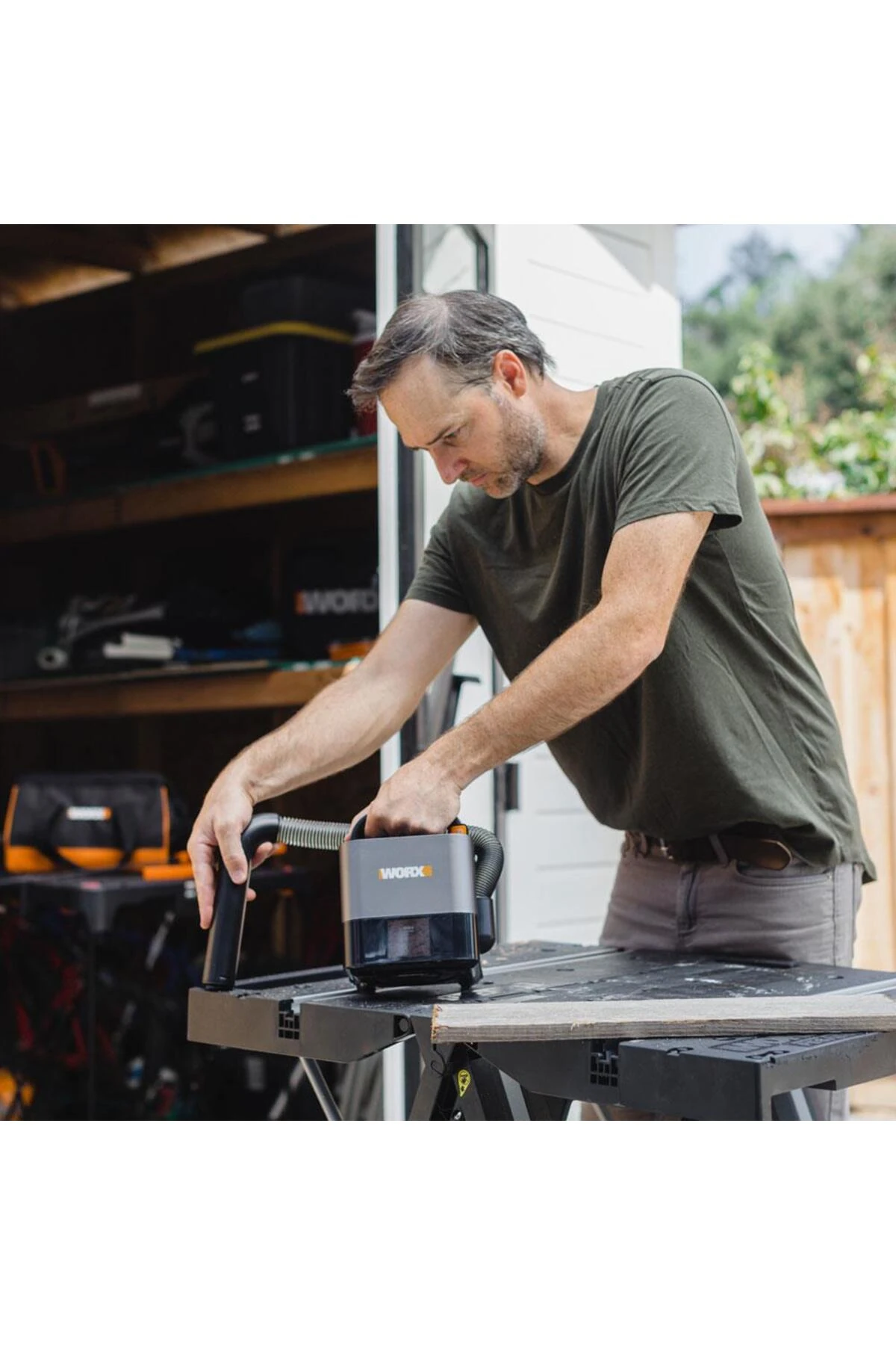 WORX WX030 20Volt 2.0Ah. 30W/10Kpa Li-ion Flexi Esnek Hortumlu Profesyonel Kompakt Şarjlı Süpürge