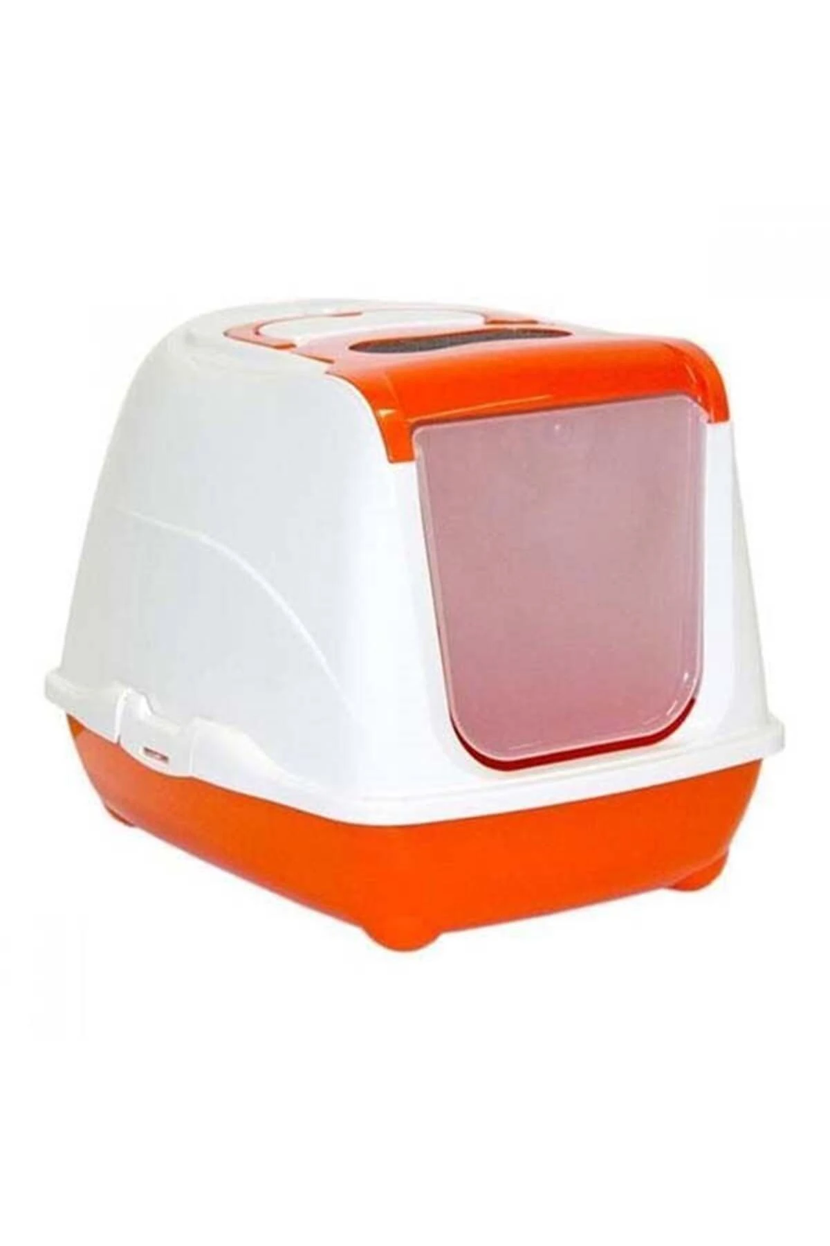 Moderna Flip Kapalı Kedi Tuvaleti Turuncu 39x39x50 Cm