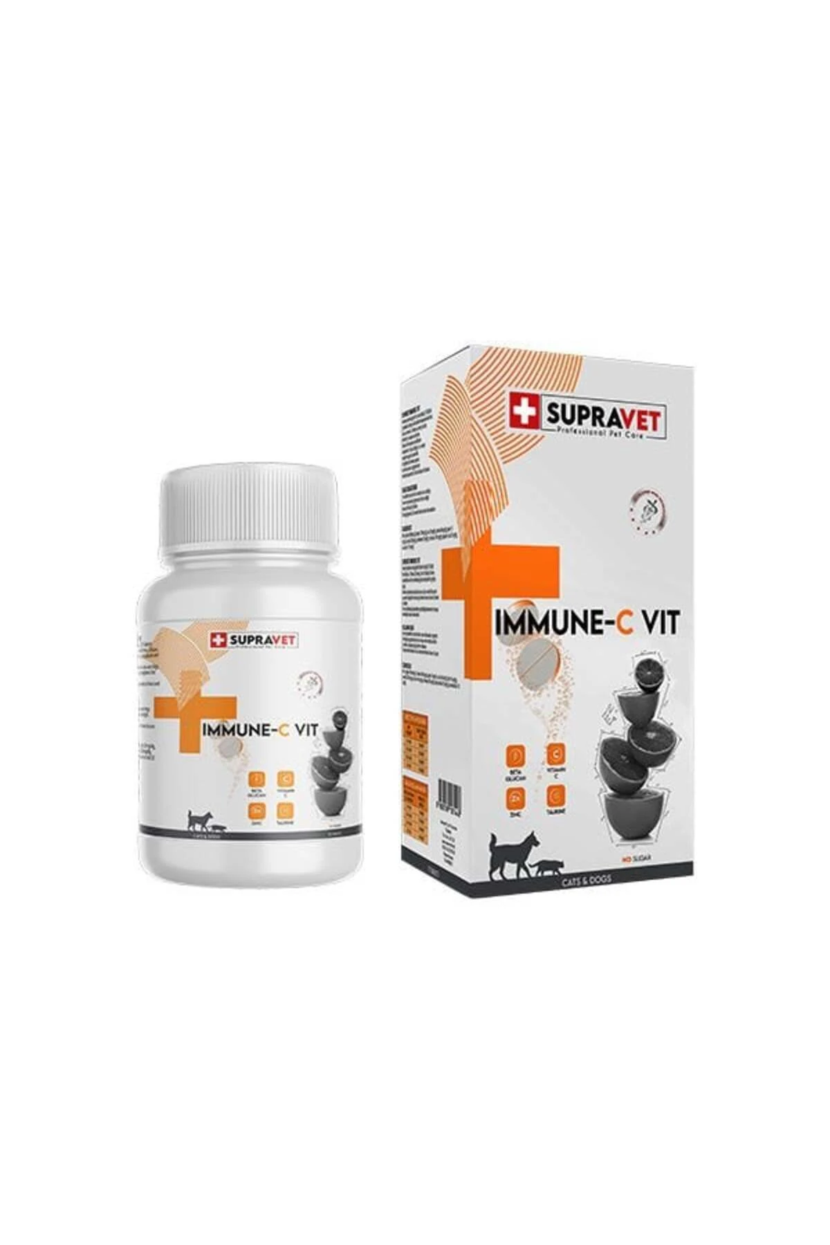 Supravet Immune C-vit Bağışıklık Güçlendirici Köpek Vitamini Tablet 75 Adet