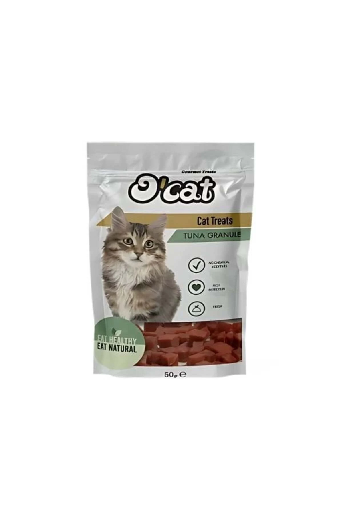 O Cat Tuna Balıklı Küp Kedi Ödül Maması 50 Gr