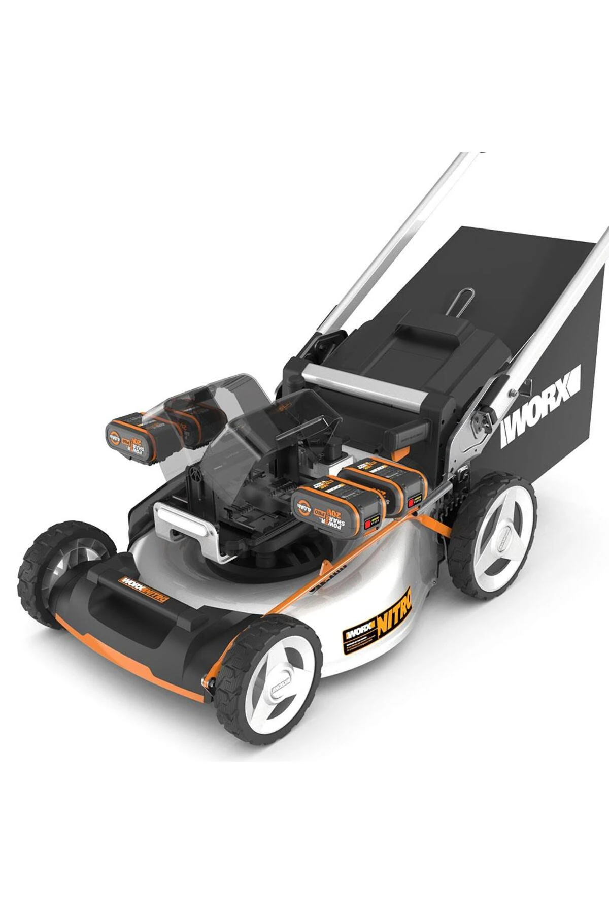 WG761E 80Volt 4.0Ah. Li-ion 51cm Profesyonel Kömürsüz Şarjlı Çim Biçme