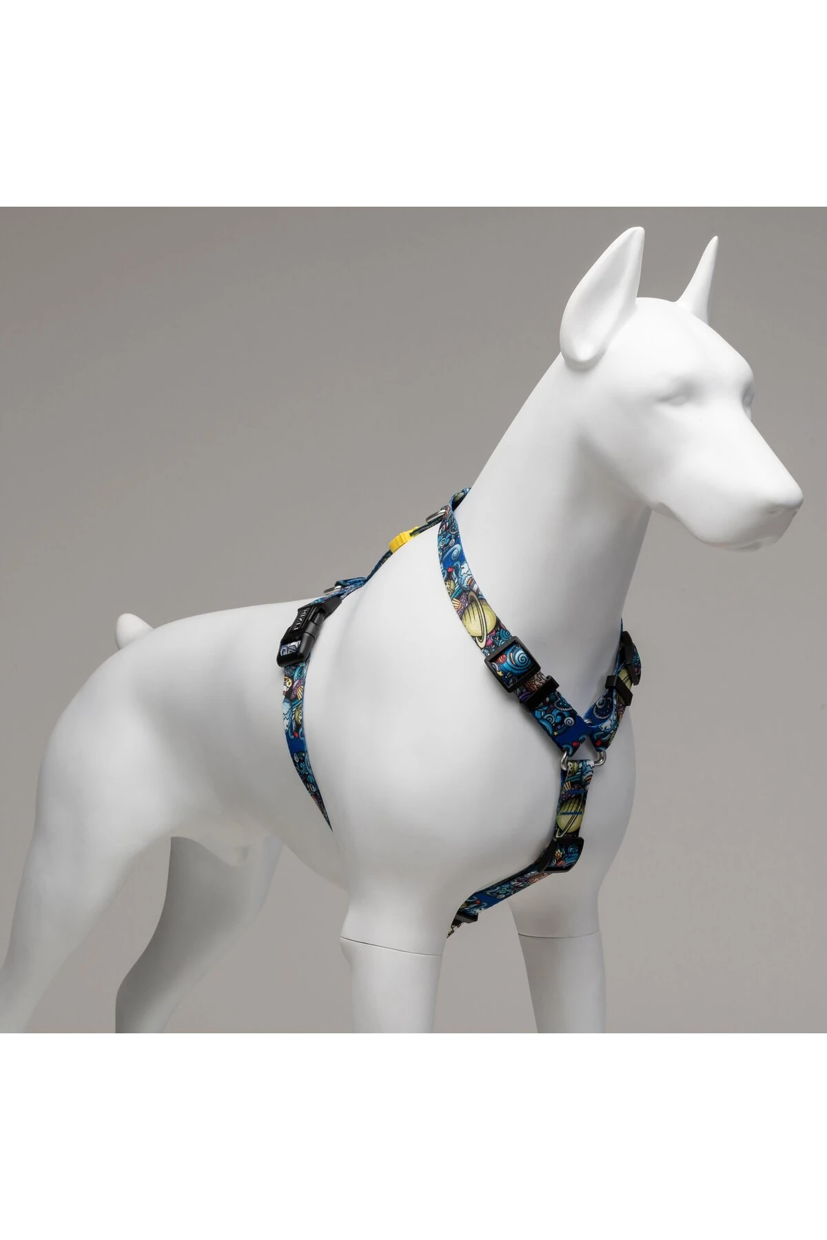 Lindo Dogs Apollo H Tipi Köpek Göğüs Tasması Mavi/Sarı Beden Large