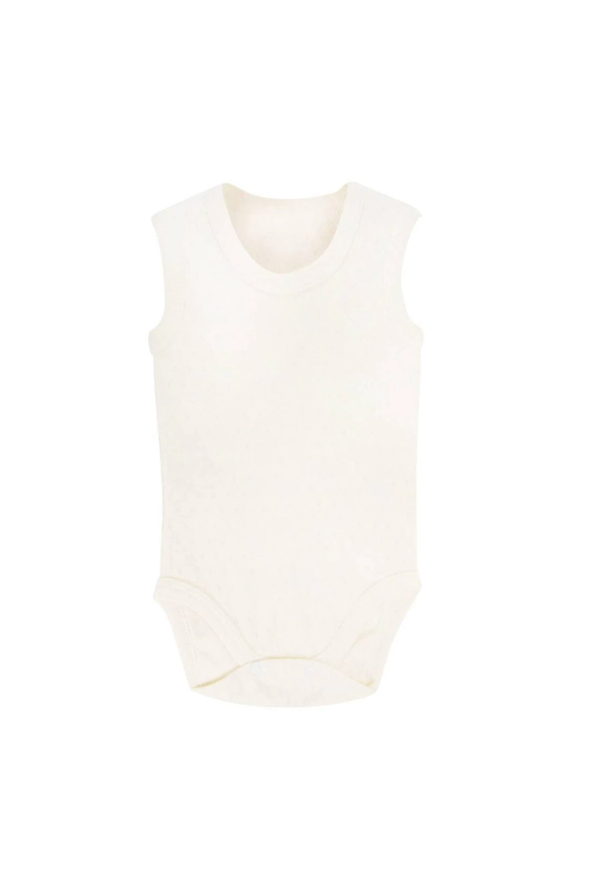 Sema Baby Jakarlı Askılı Badi (Body) - Beyaz 0-6 Ay