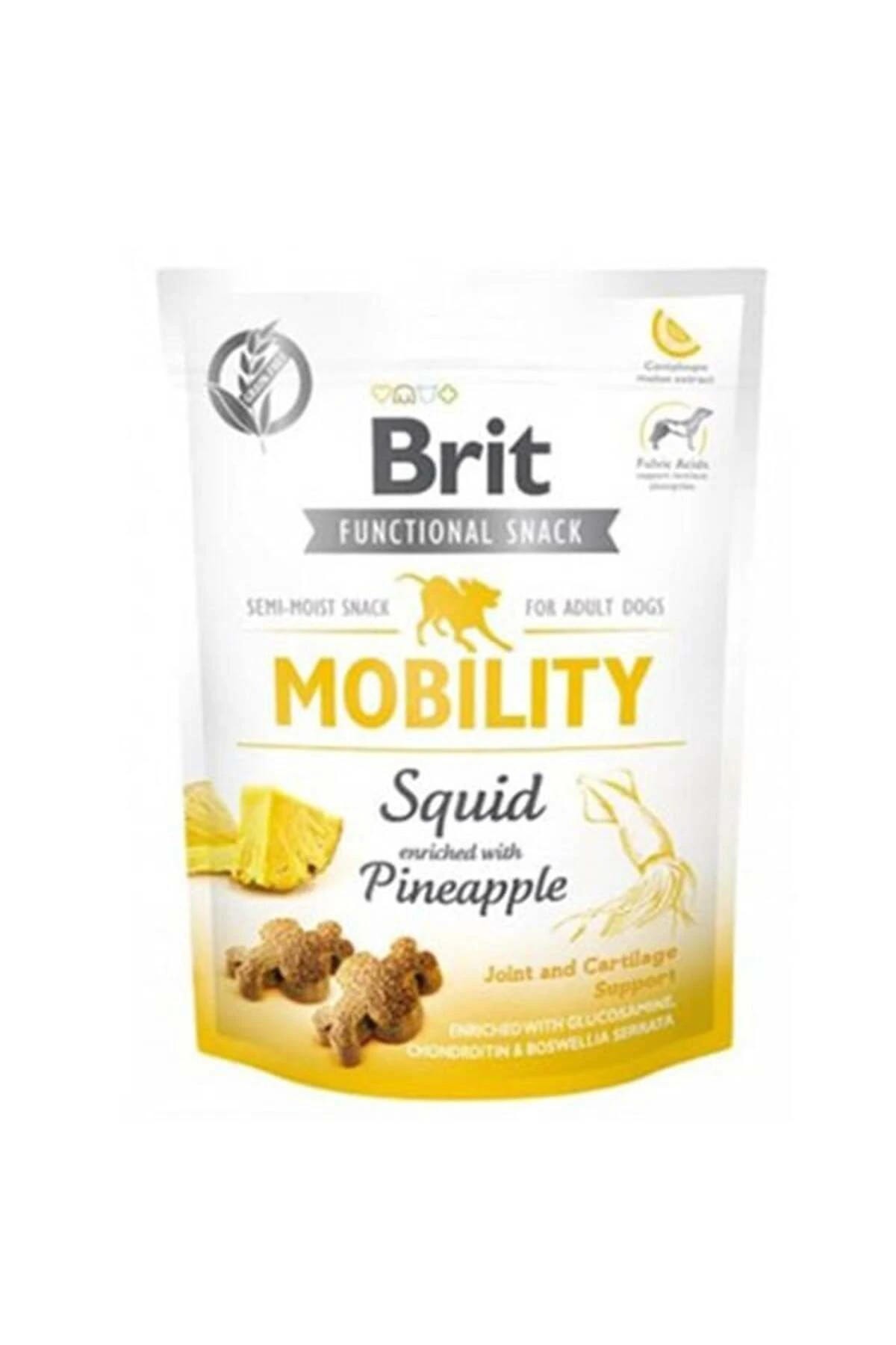 Brit Mobility Ananas ve Kalamarlı Köpek Ödül Maması 150 Gr