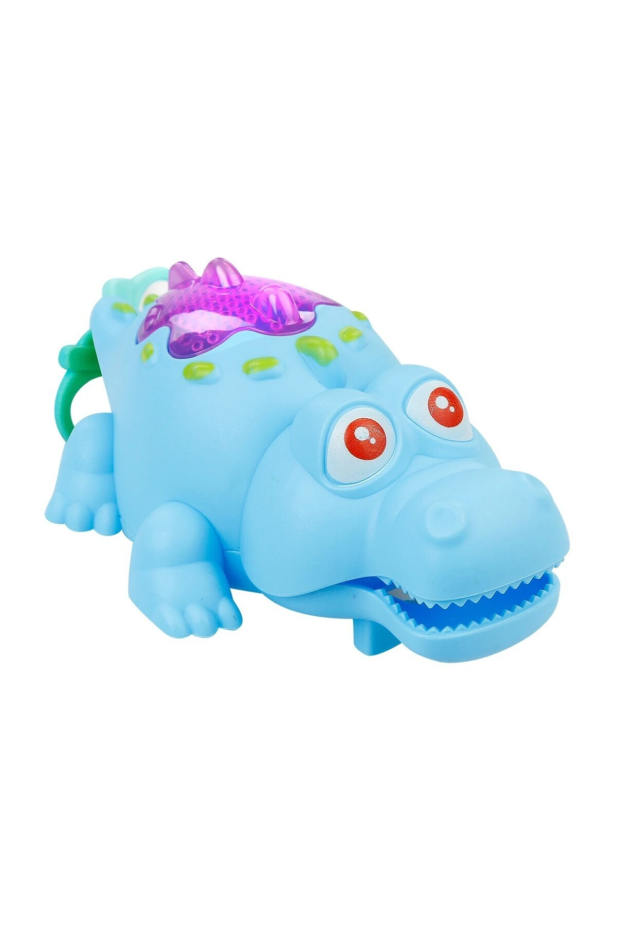 Kurmalı Işıklı Neşeli Timsah - Mavi