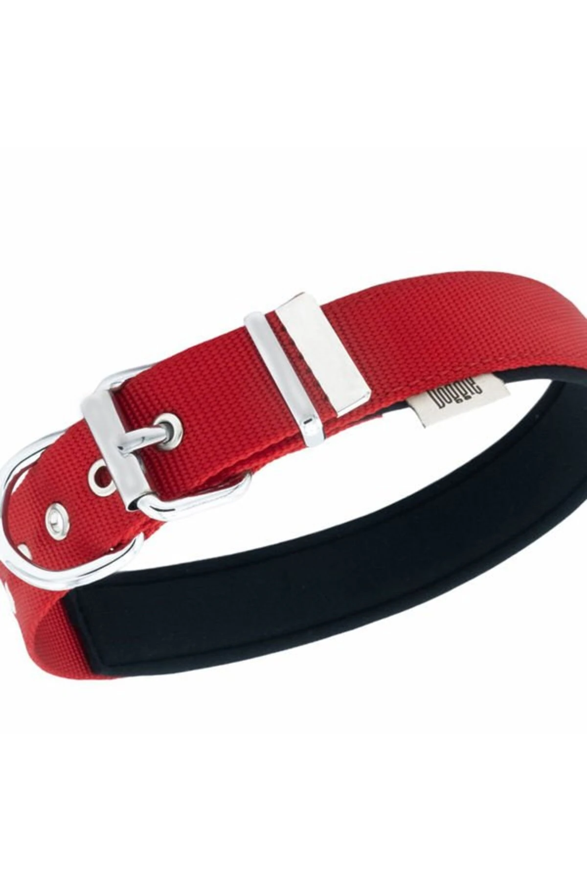 Doggie Comfort Dokuma Köpek Boyun Tasması Medium Kırmızı 3x42-50 Cm