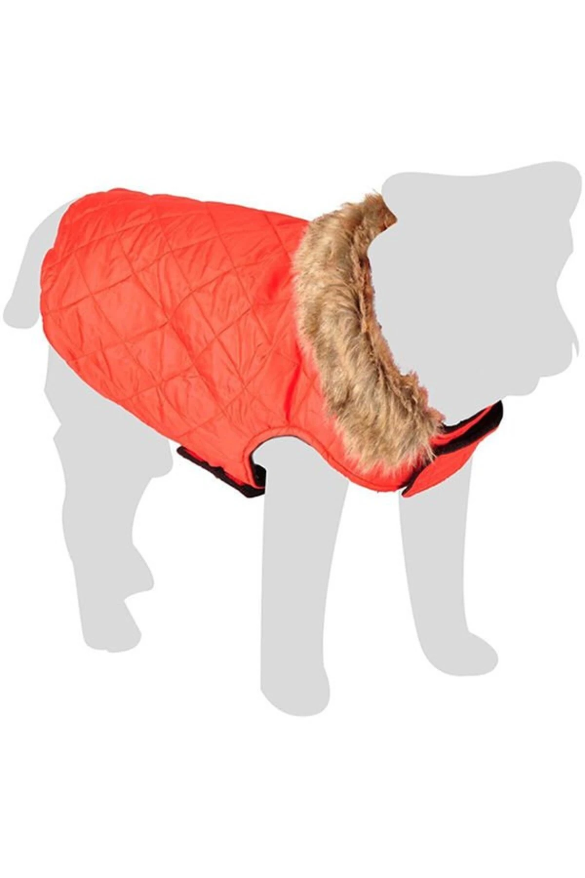 Flamingo Elia Peluş Kışlık Köpek Kıyafeti Kırmızı 45 Cm