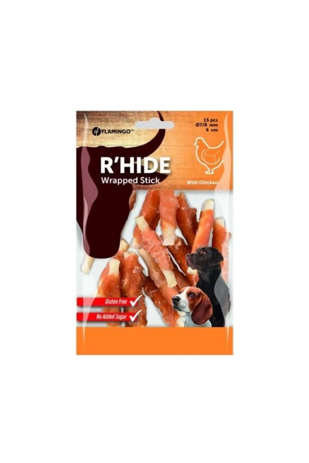 Filamingo Tavuklu Burgu Glutensiz Köpek Ödül Maması 6 Cm 100 Gr