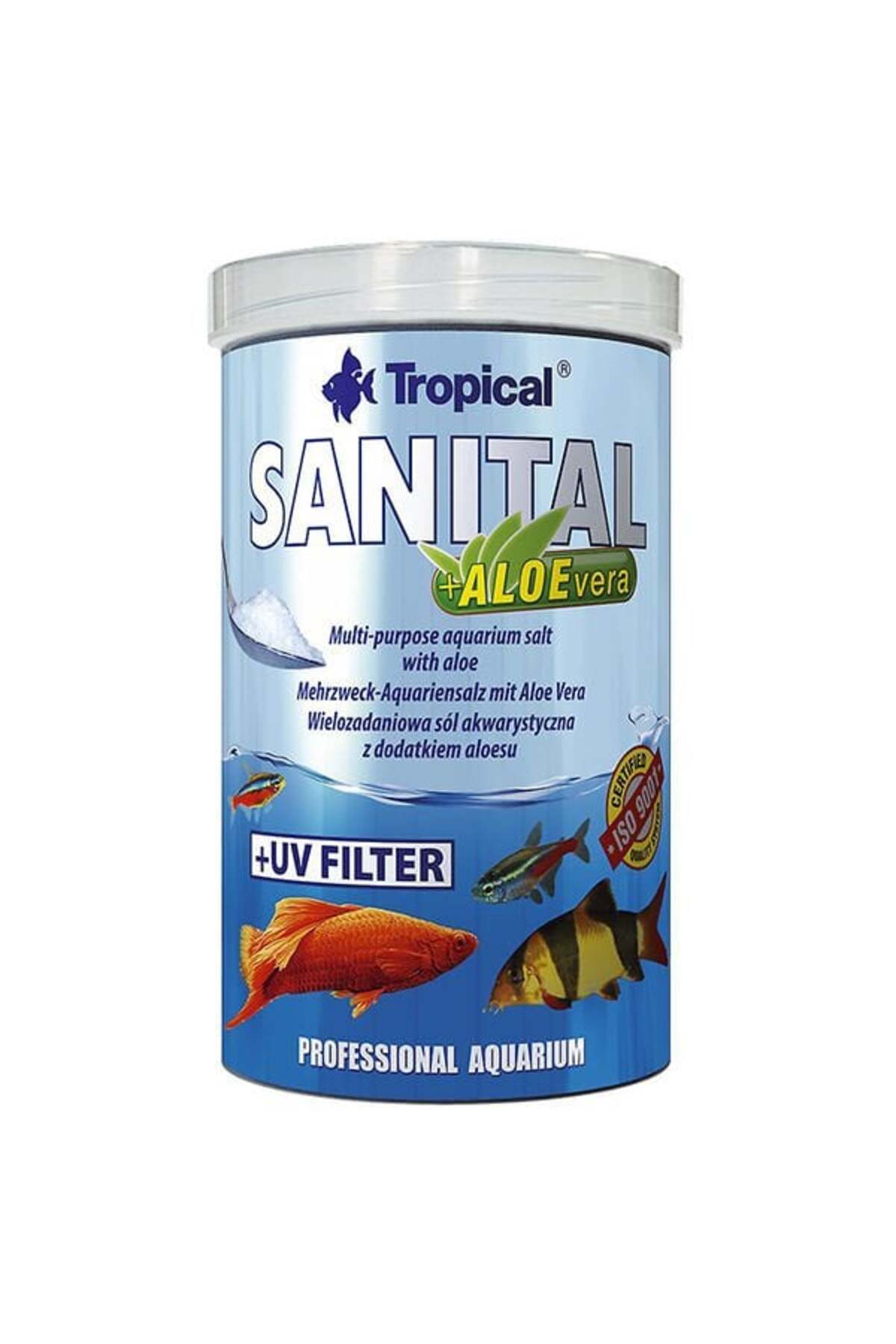 Sanital Aloe Vera İlaveli Zengin İçerikli Akvaryum Tuzu 1000 Ml 1.2 Kg