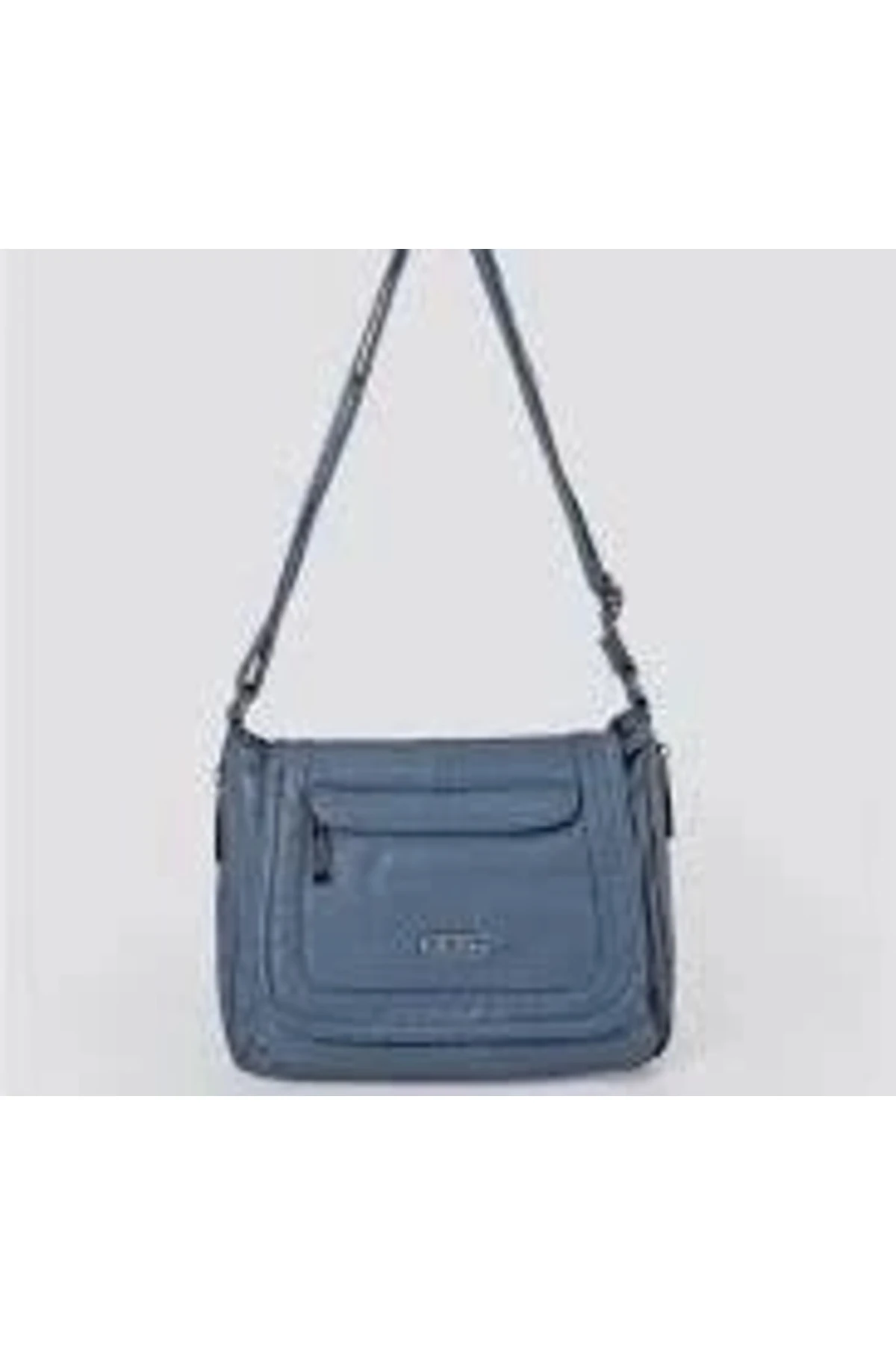 Ziwen Mavi Cilt Omuz Çantası