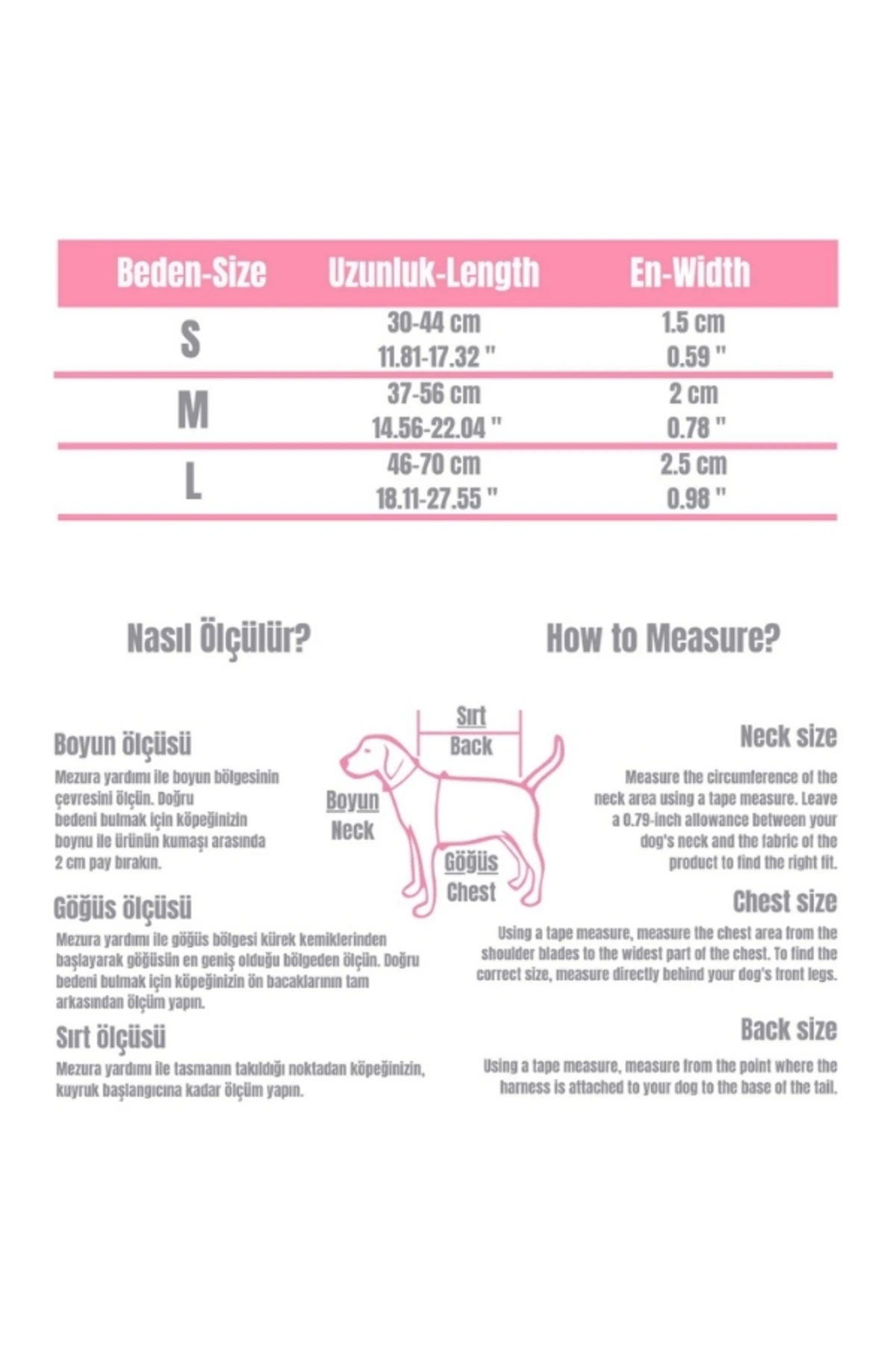 Lindo Dogs Pink Dream Köpek Boyun Tasması Renkli Medium