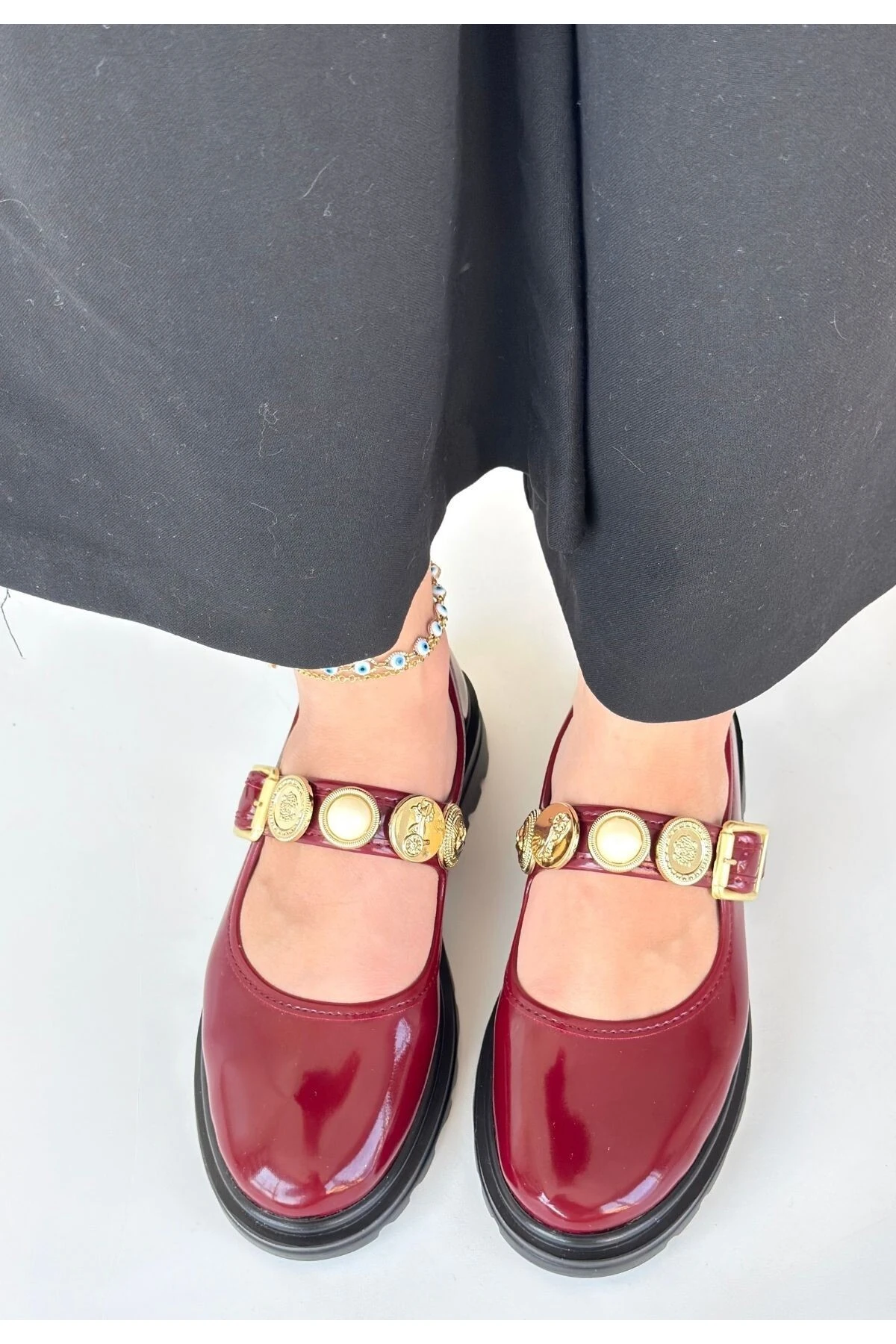 Okira Bordo Rugan Oxford Ayakkabı - Lisinya