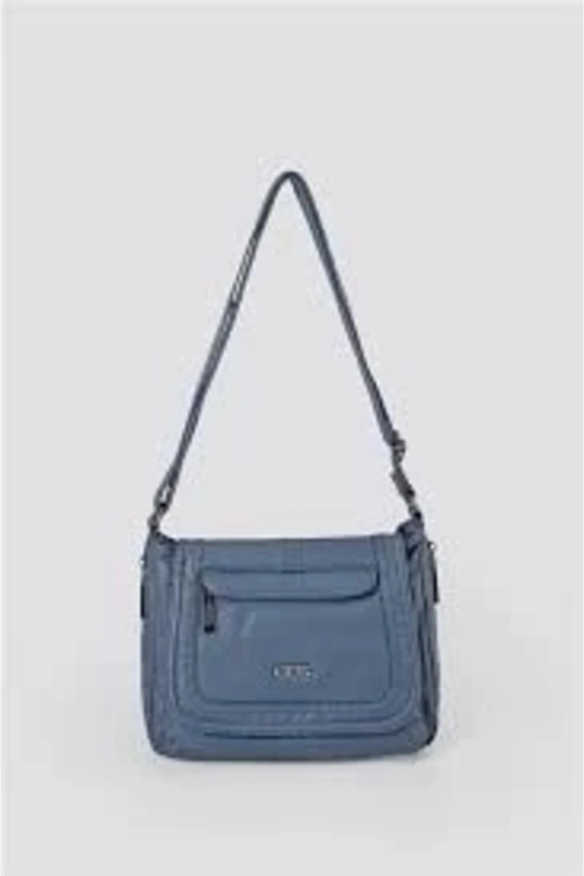 Ziwen Mavi Cilt Omuz Çantası