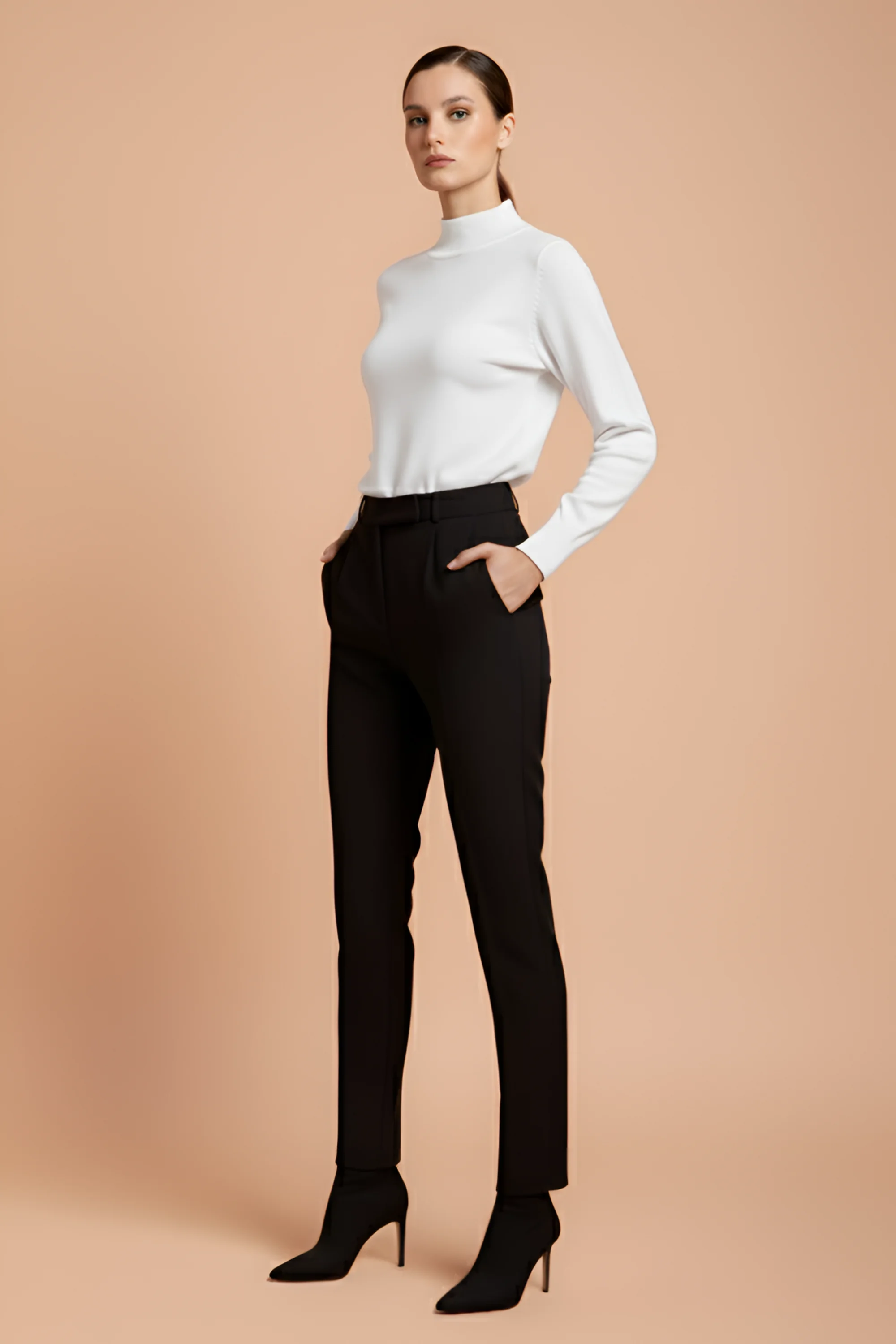 Basic Yarım Balıkçı Yaka Triko Kazak