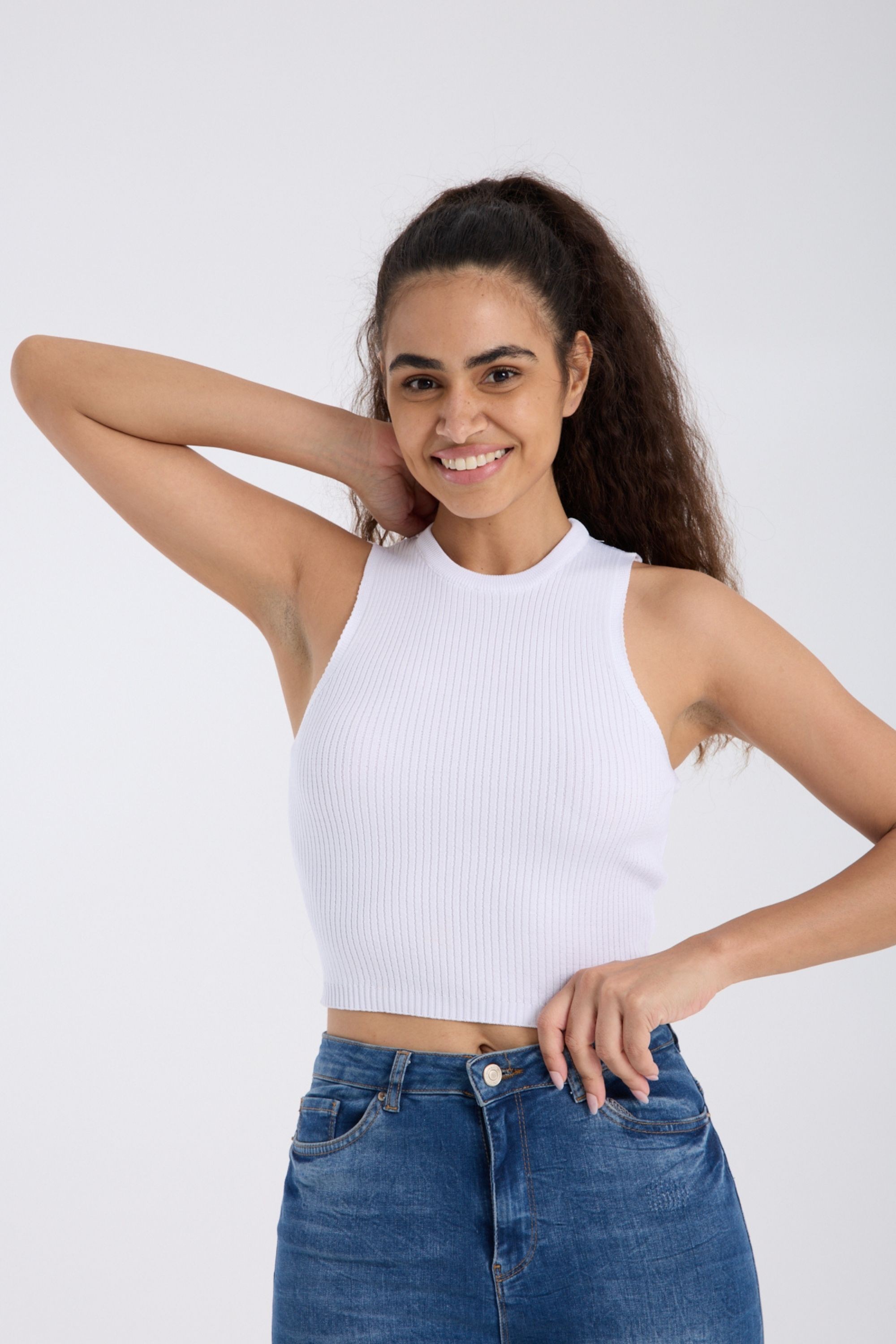 Ribanalı Fit Crop Atlet DNV-000135