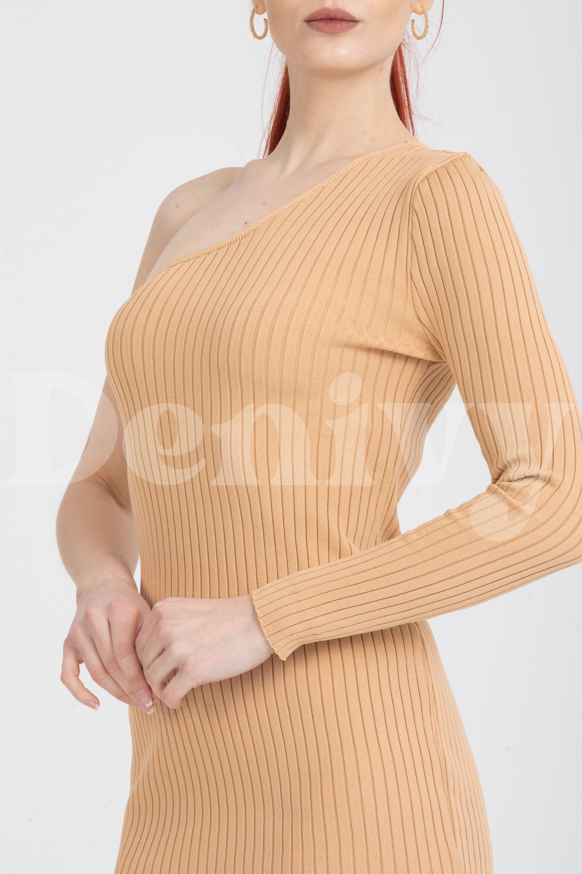 TEK KOLLU MİNİ ELBİSE DNV-000014