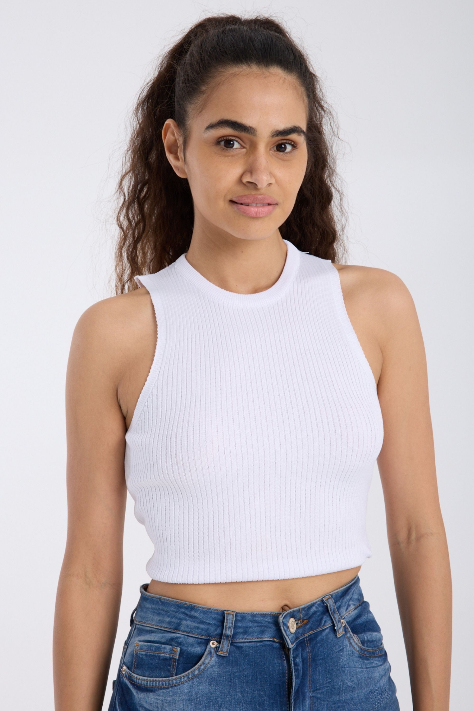 Ribanalı Fit Crop Atlet DNV-000135