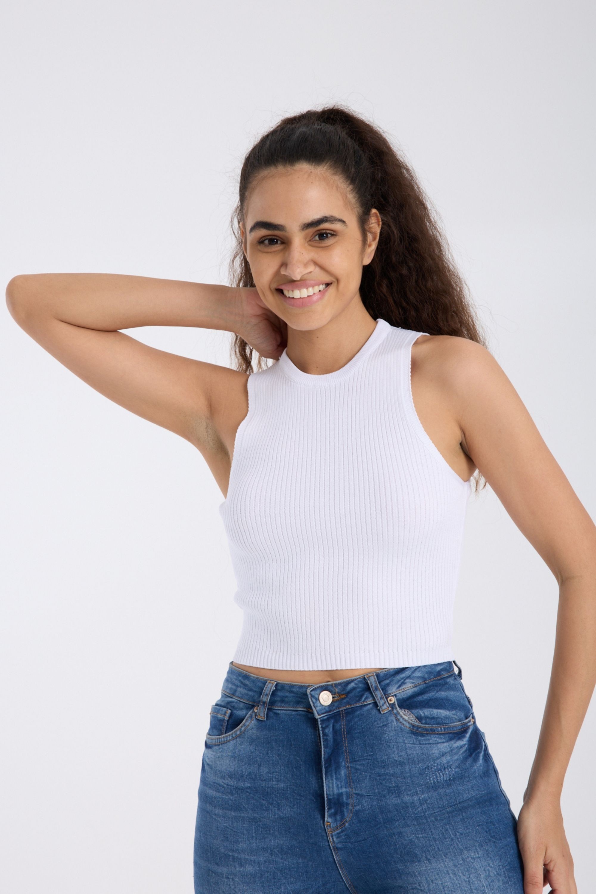 Ribanalı Fit Crop Atlet DNV-000135
