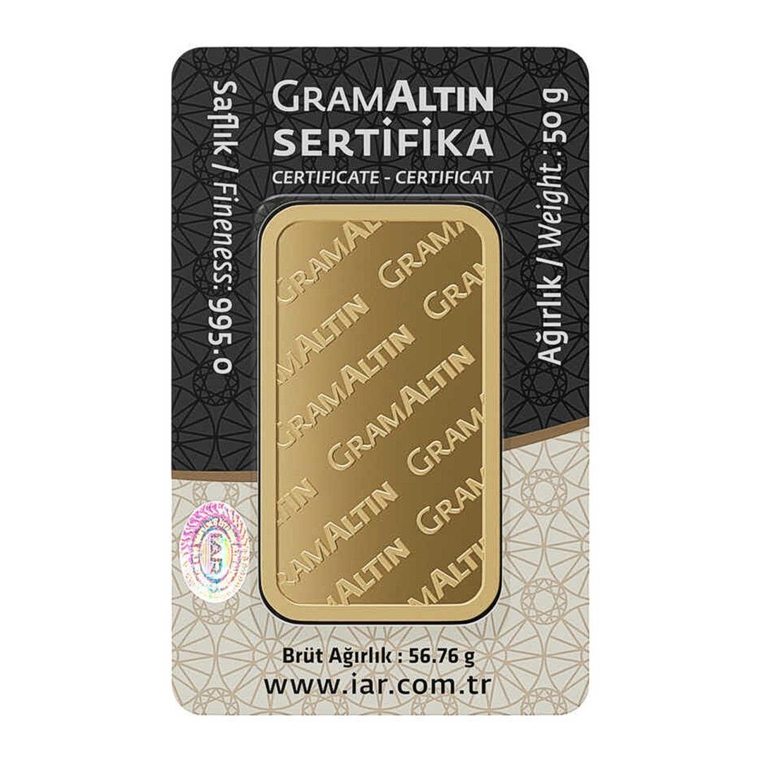 50 Gram 24 Ayar Gram Altın