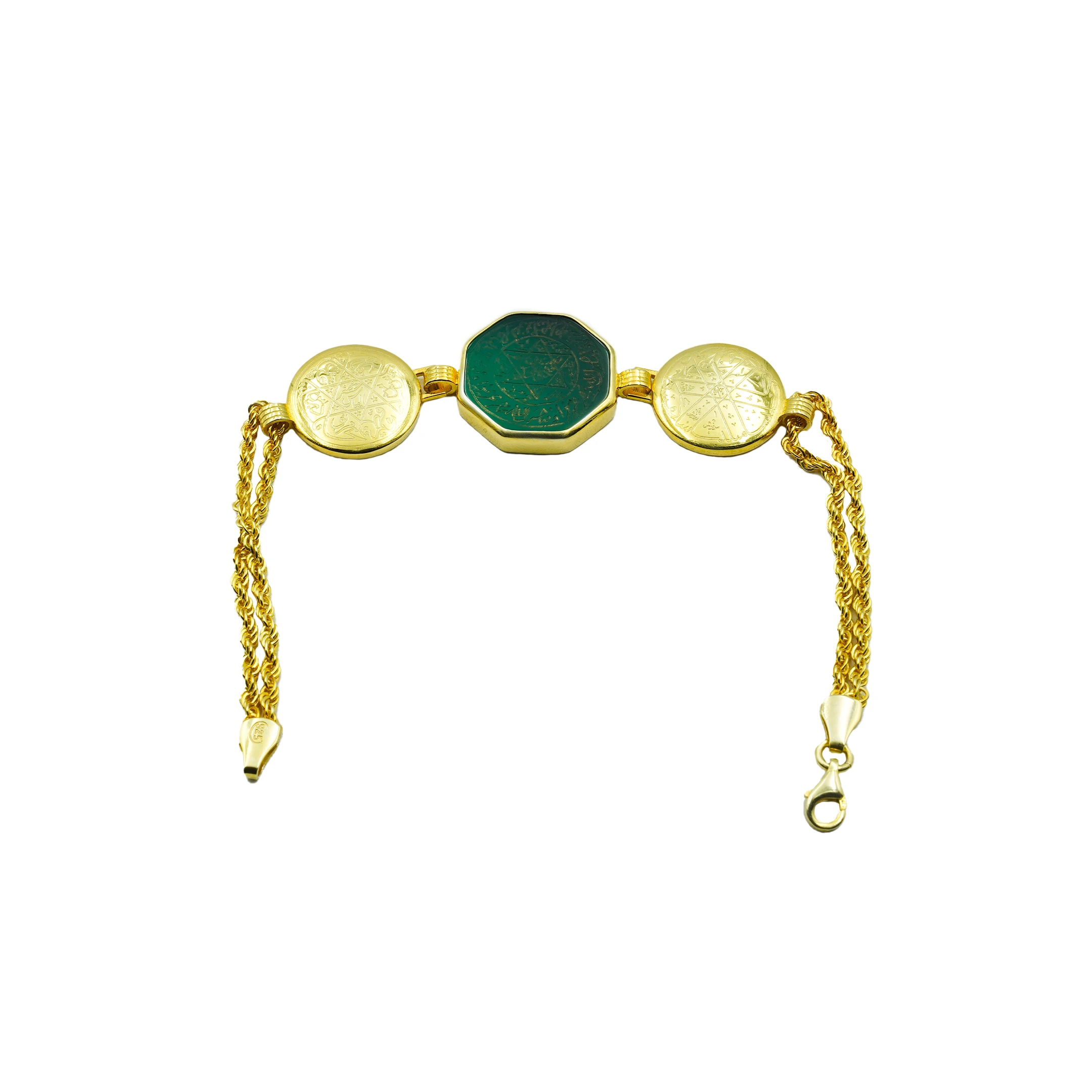 Hz. Süleyman (a.s) ve Ashab-ı Kehf Mühürlü Altın Suyuna Batırılmış Gümüş Bileklik