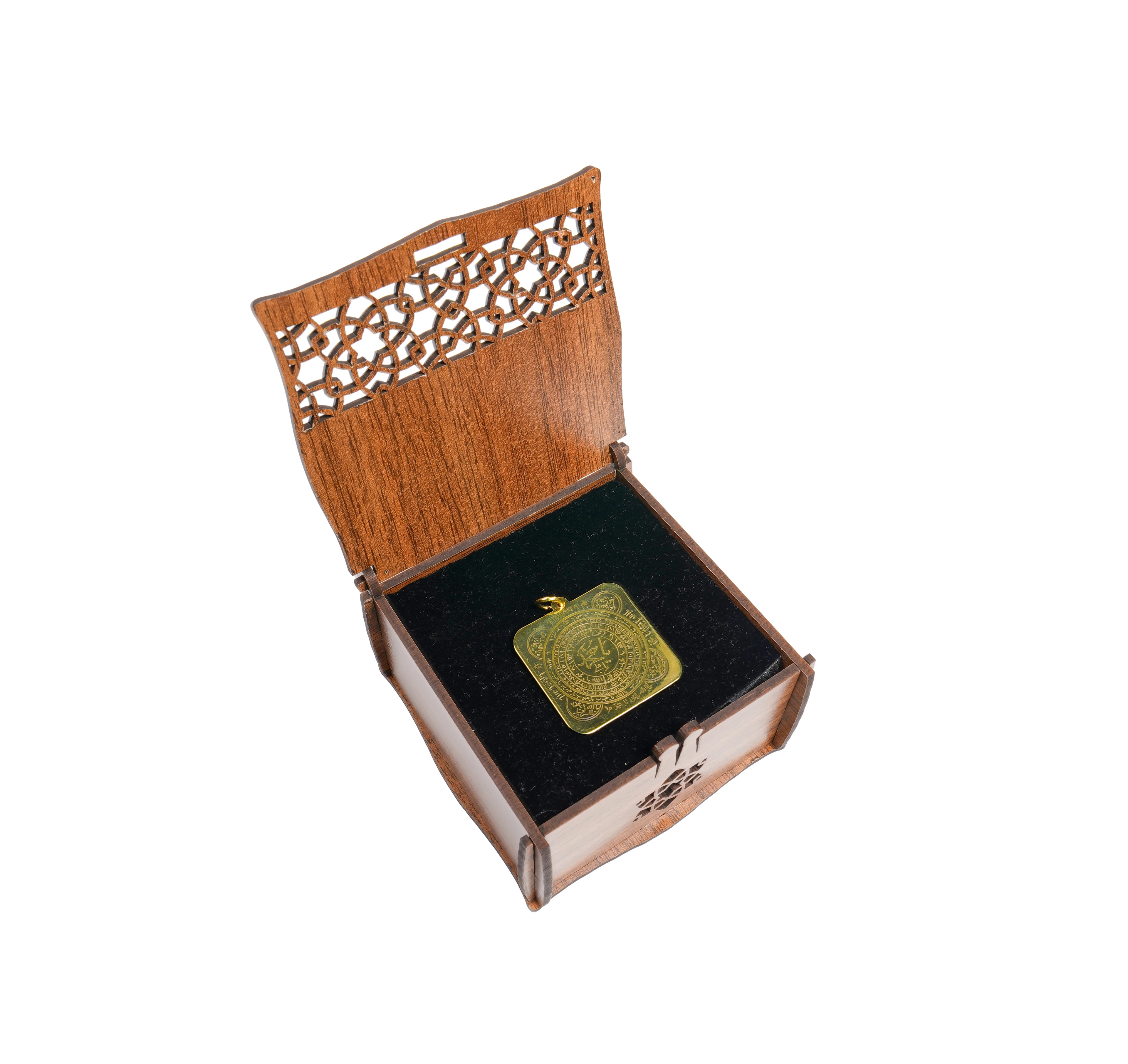 Nişân-ı Muhammedî Mührü Şerifi Pirinç Kolye Ucu 