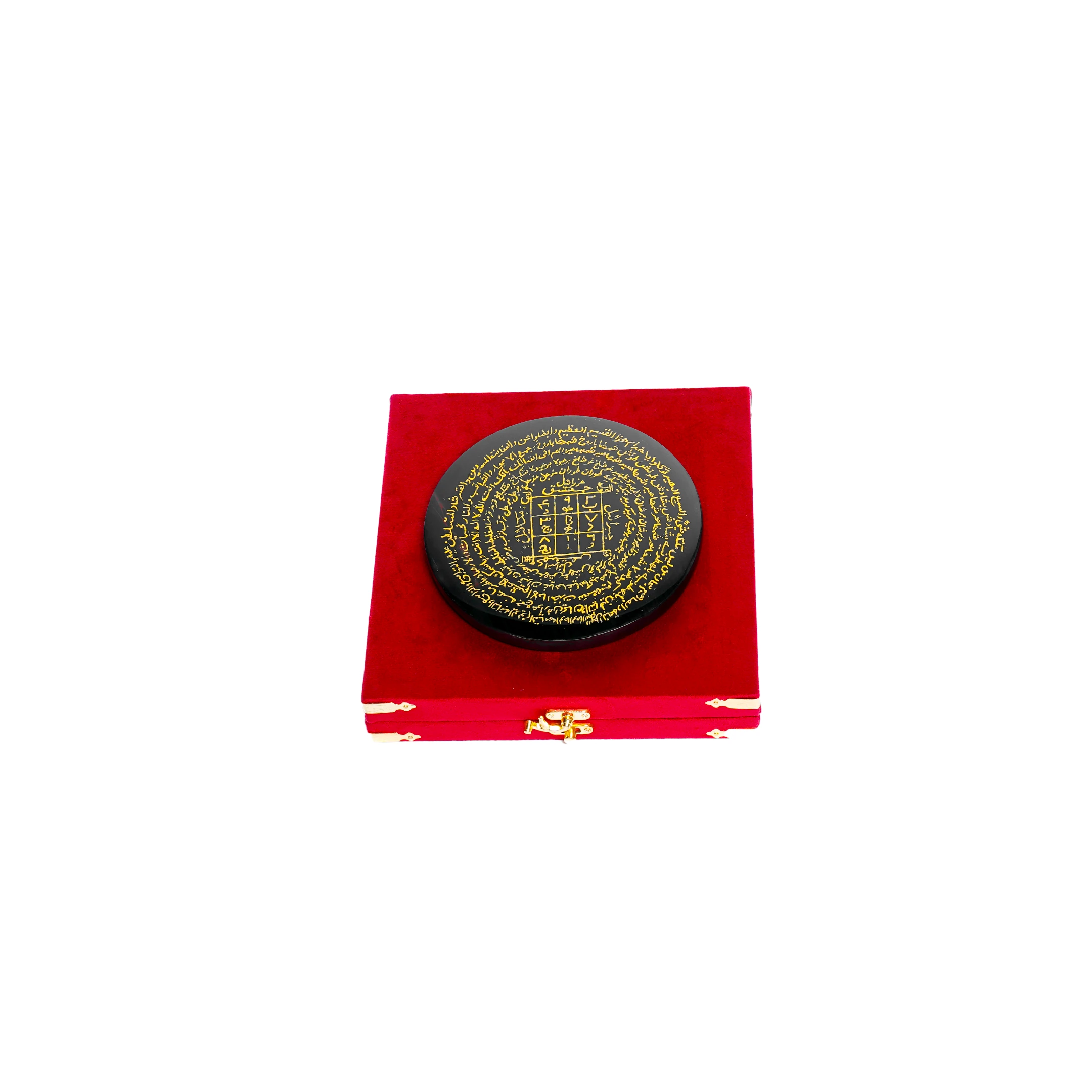 Obsidyen Taşı Levha Yuvarlak